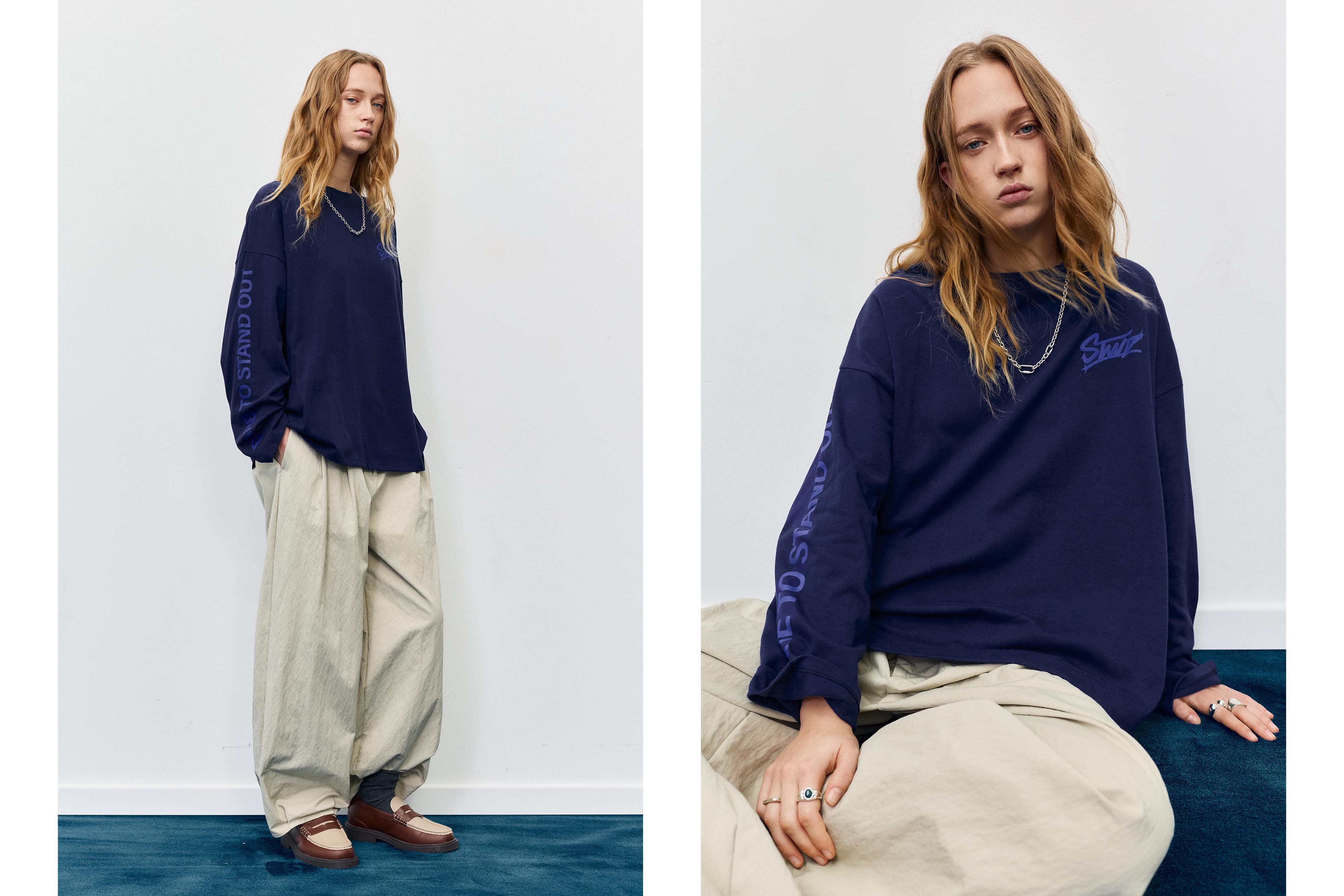 STWD graphic T-shirt — Navy