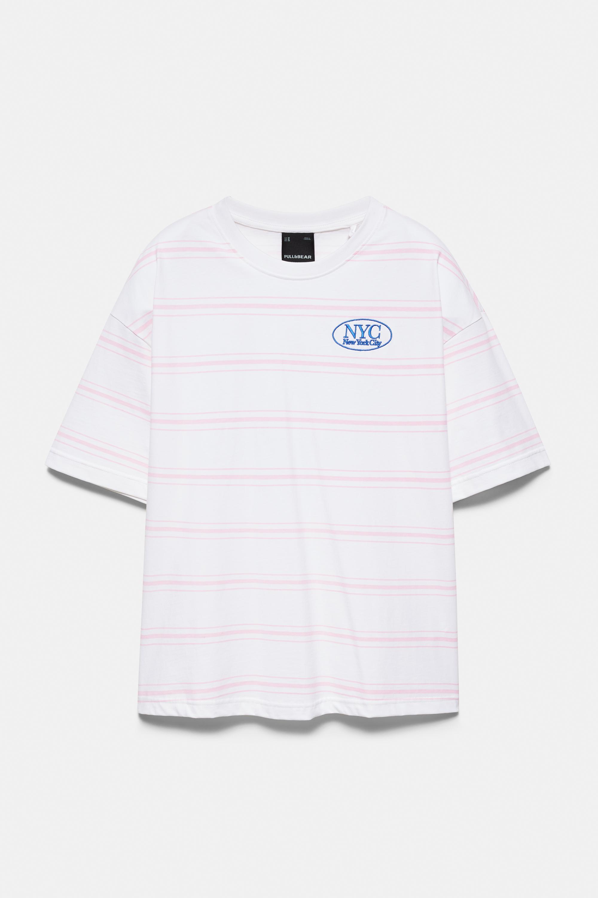 Striped NYC graphic T-shirt — Striped