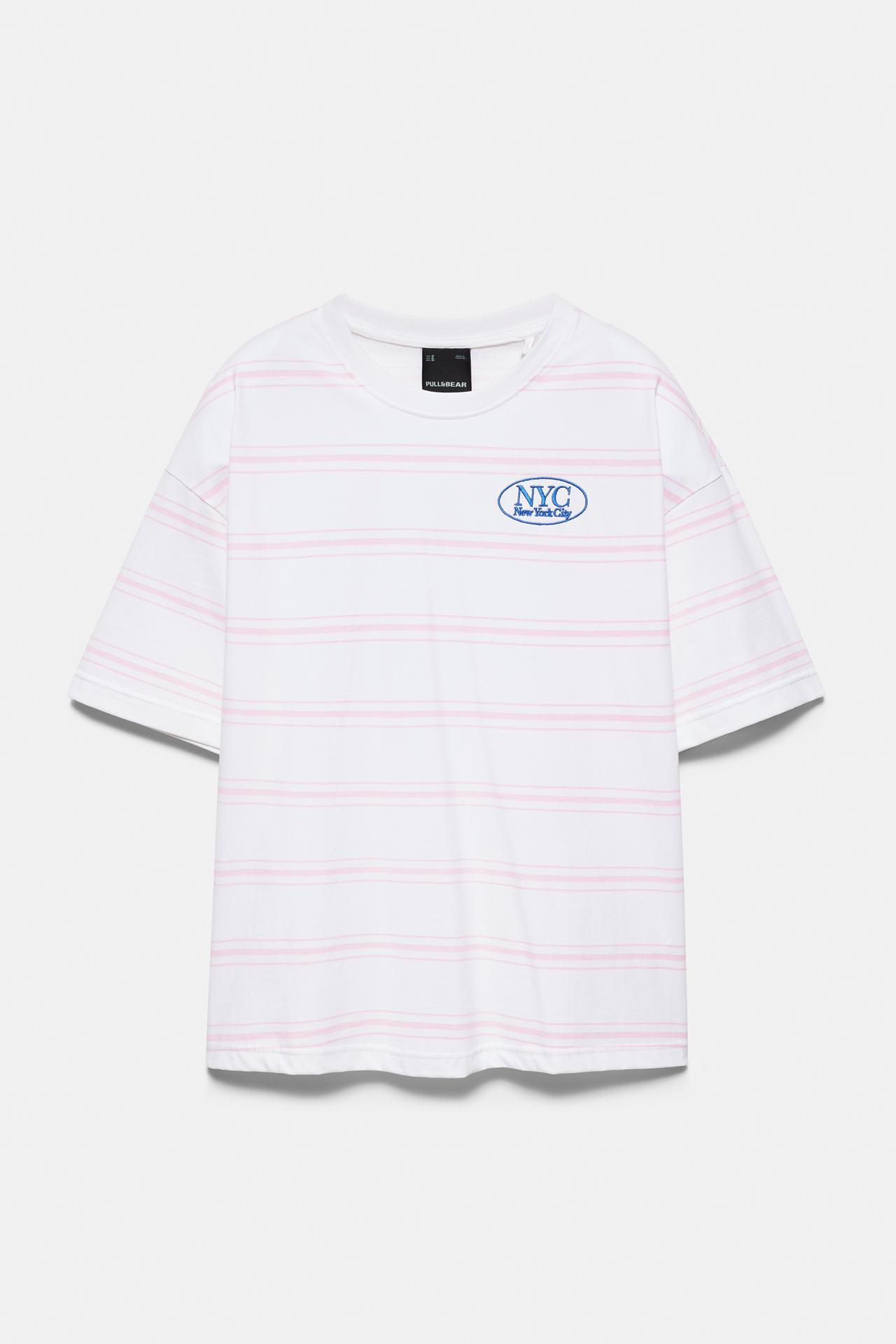 Striped NYC graphic T-shirt — Striped