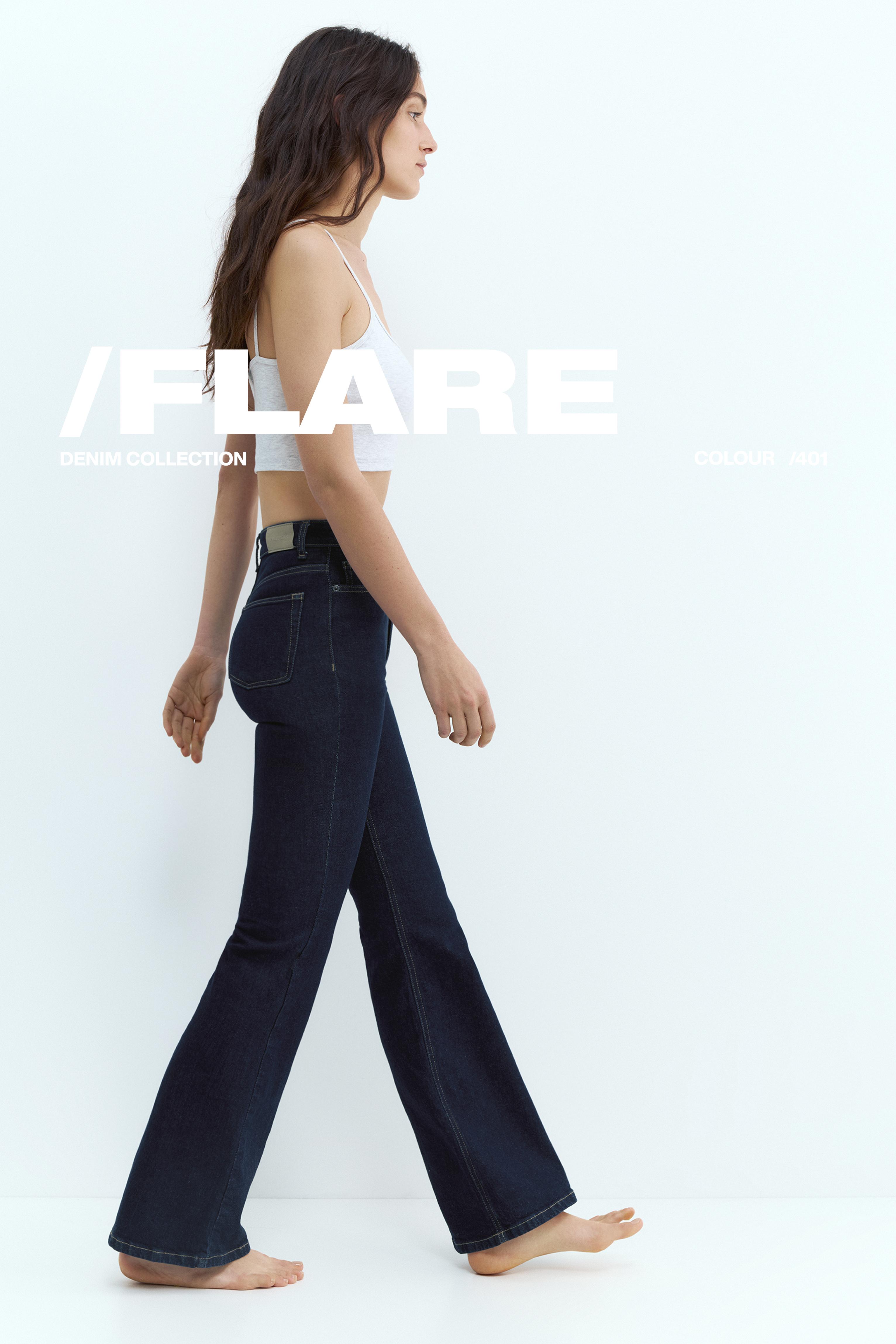 Yüksek bel çan paça jean - Görsel 46