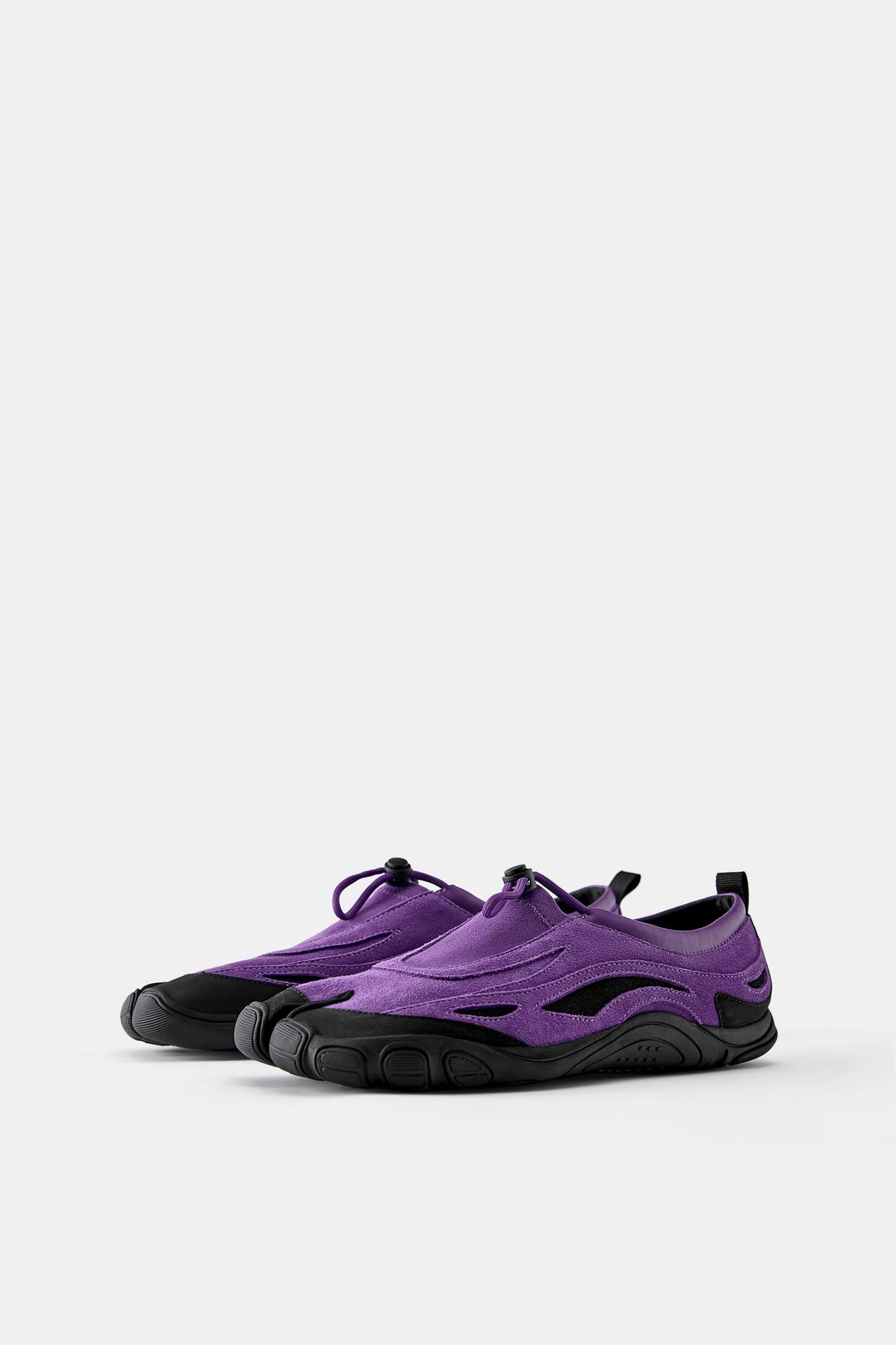 Often leather tabi trainers — Mulberry
