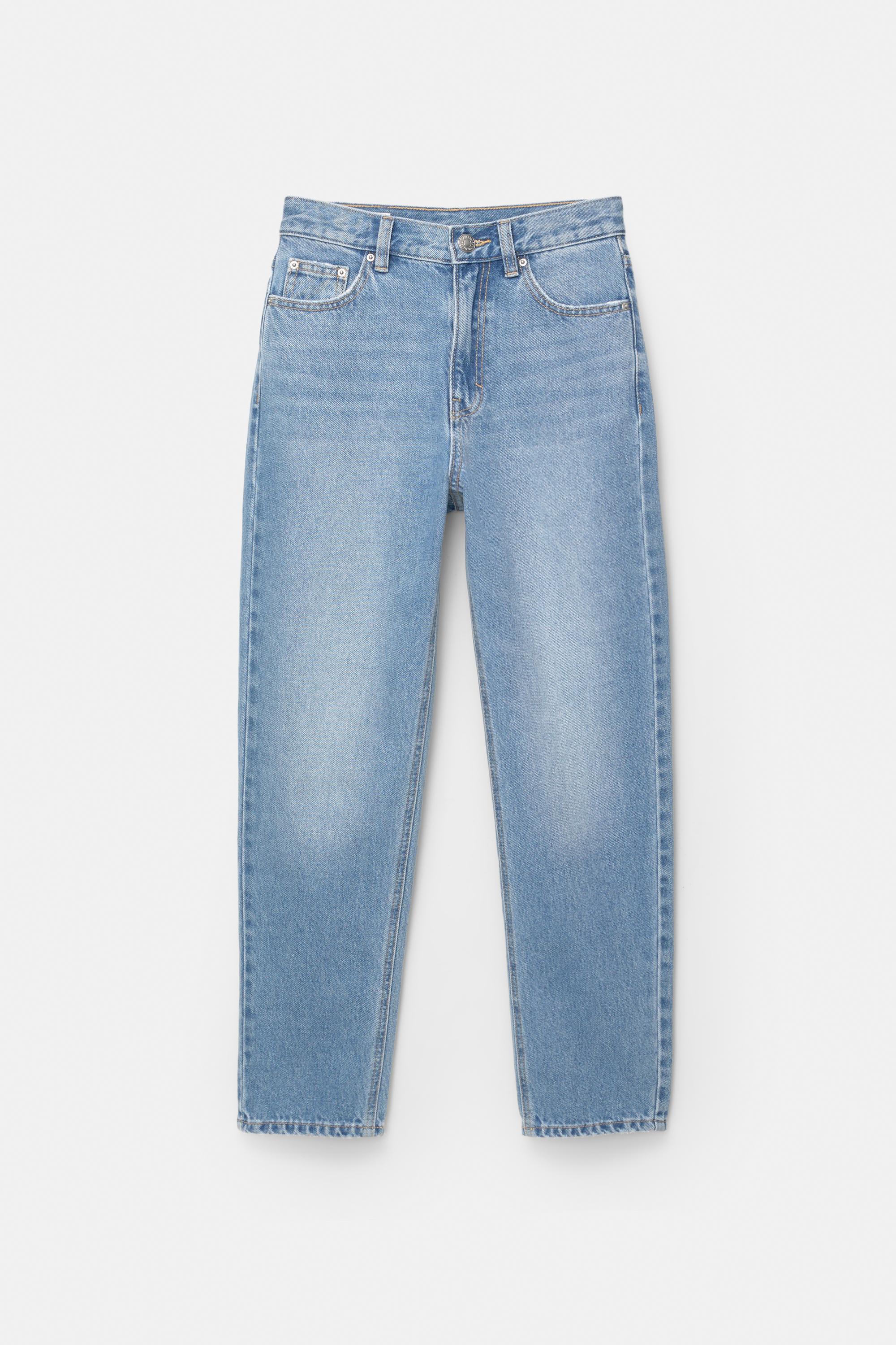 High-waist mom jeans — Medium blue