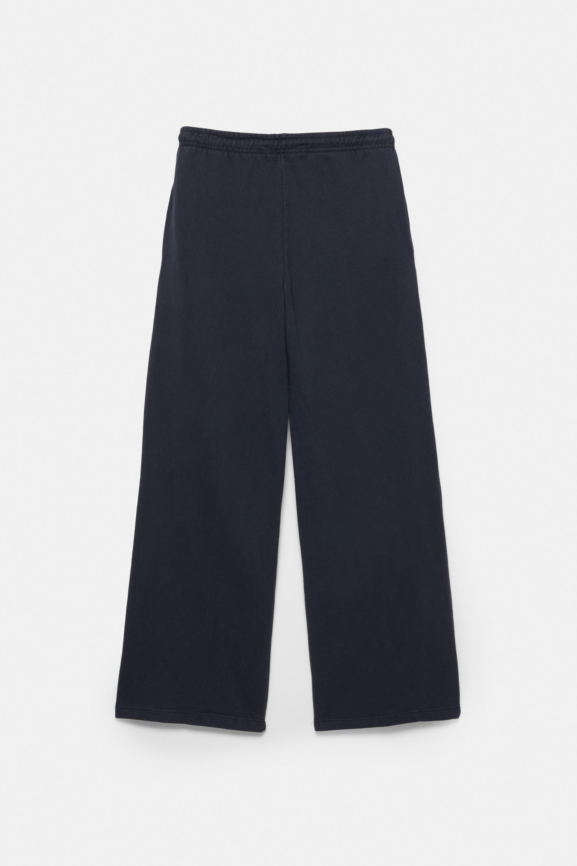 Wide-leg tracksuit bottoms — Navy