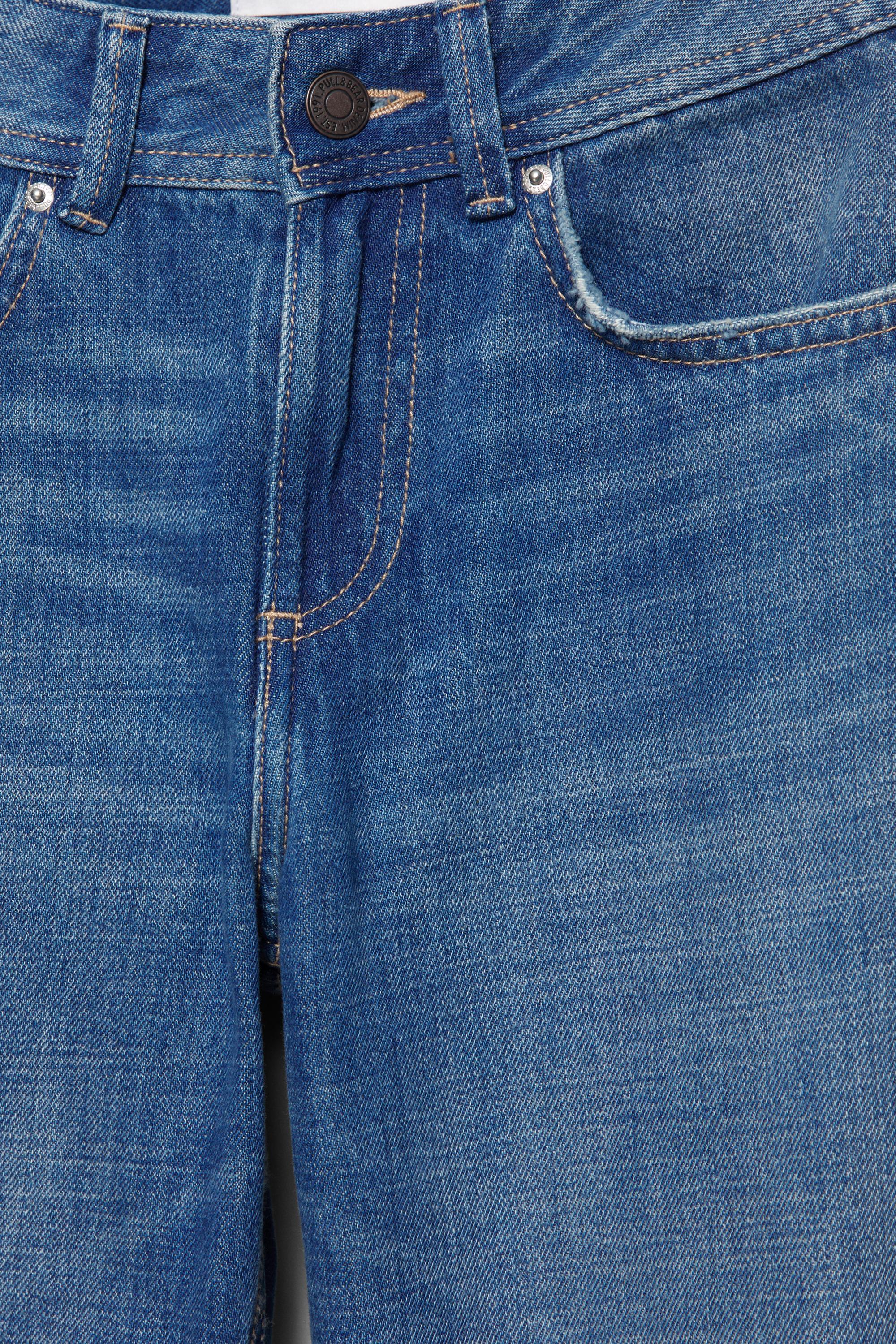 Low-rise straight-leg jeans — Ocean