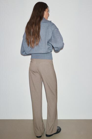 Slim fit straight smart trousers — Mole brown 2