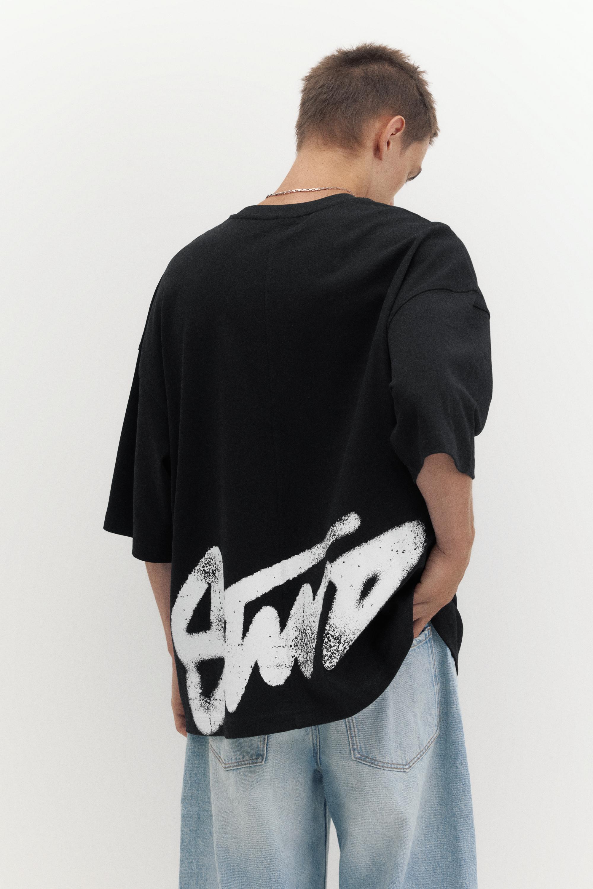 Oversize STWD T-shirt — Black