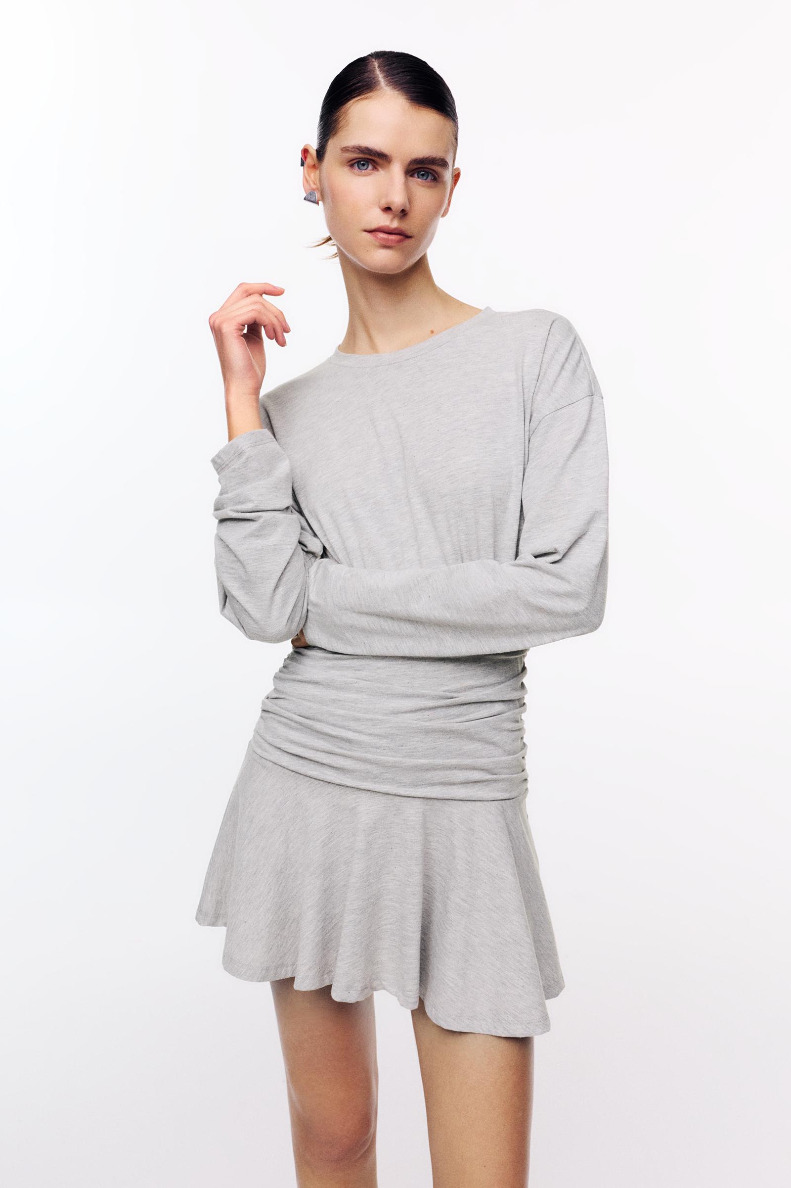 Vestito Corto Arricciato