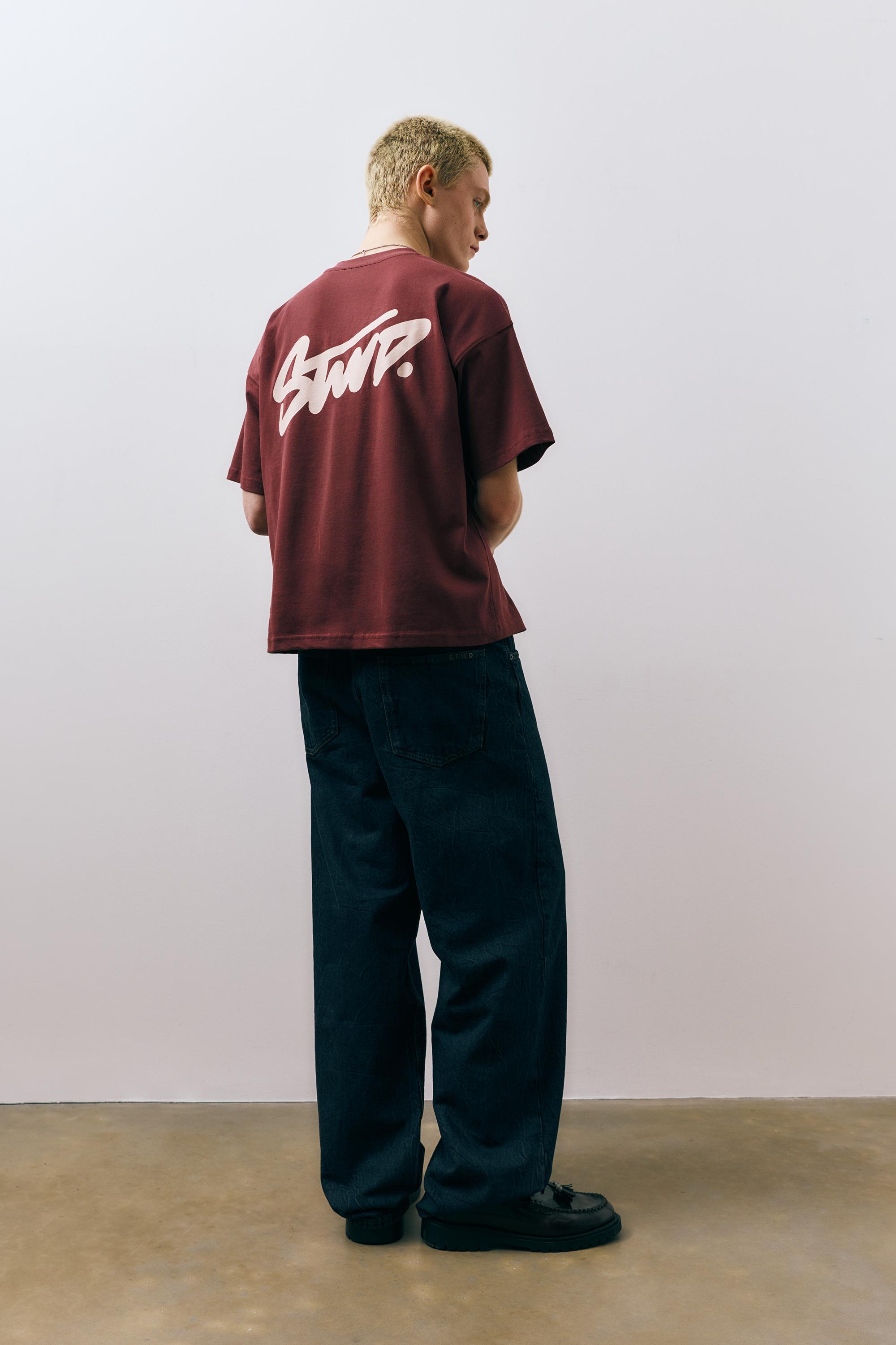 STWD logolu salaş t-shirt - Görsel 19