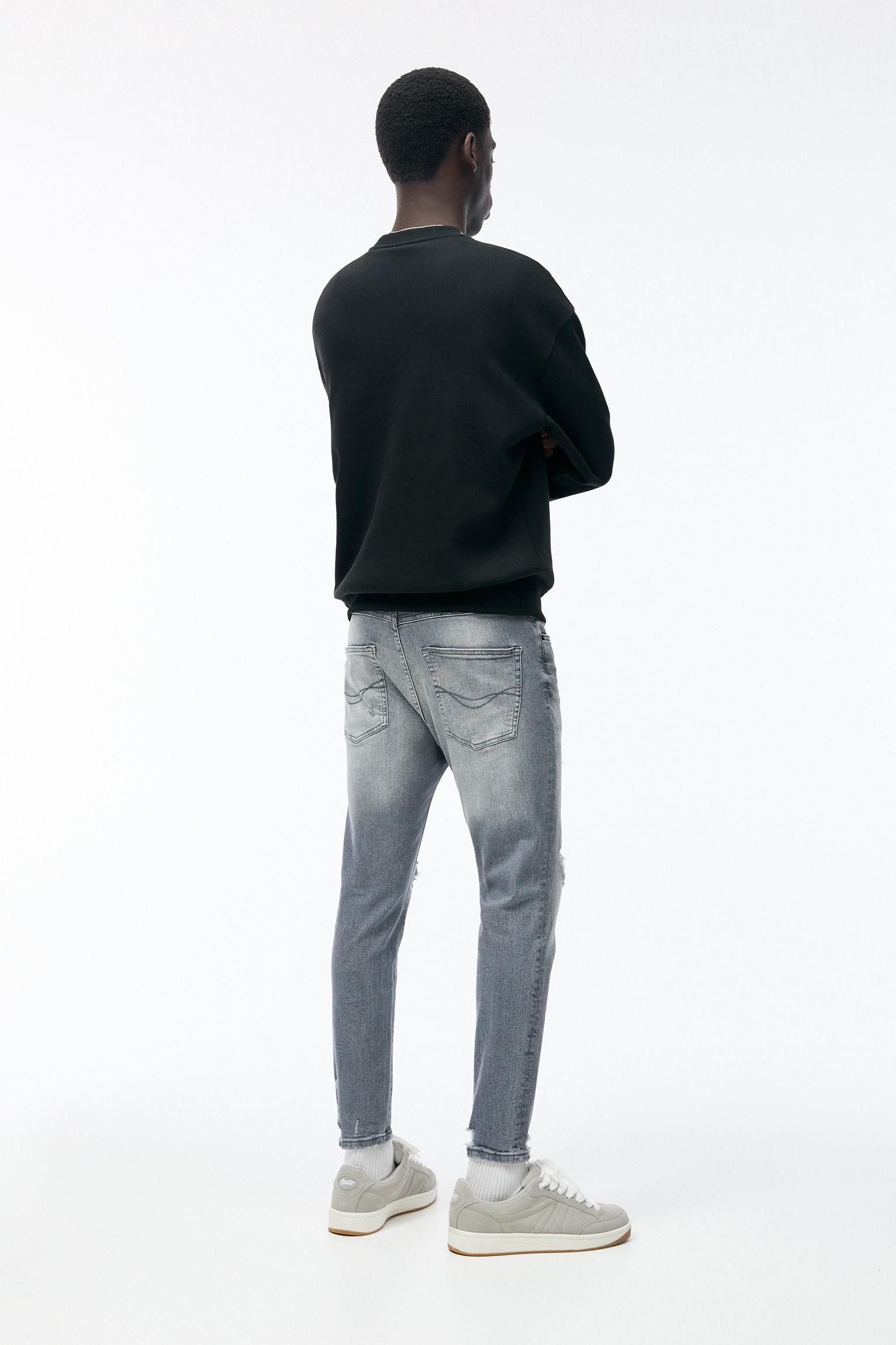 Jean carrot homme pull and bear sale