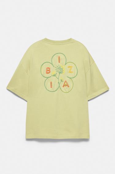 Ibiza embroidered boxy-fit T-shirt — Green 6