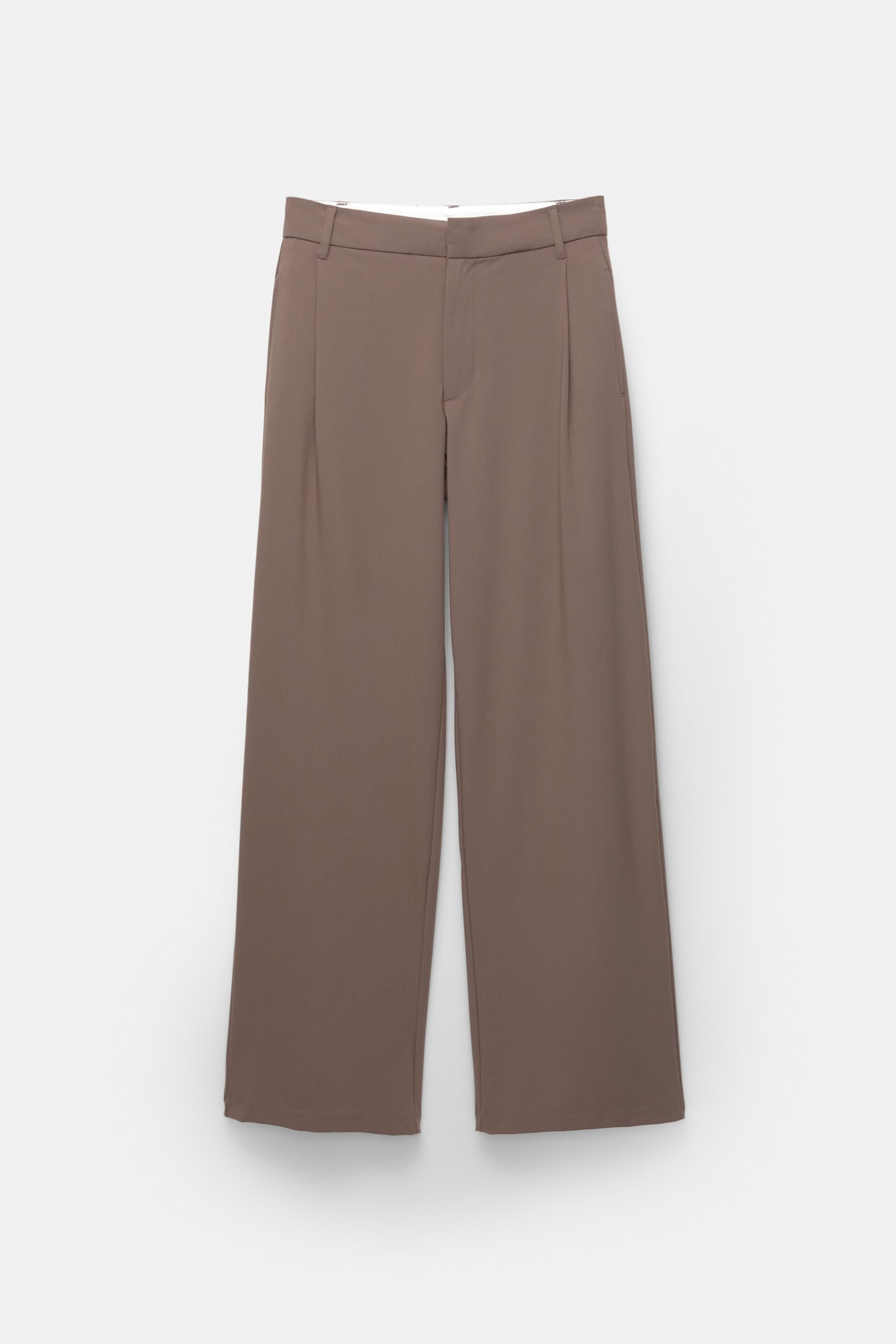 Darted smart trousers — Brown