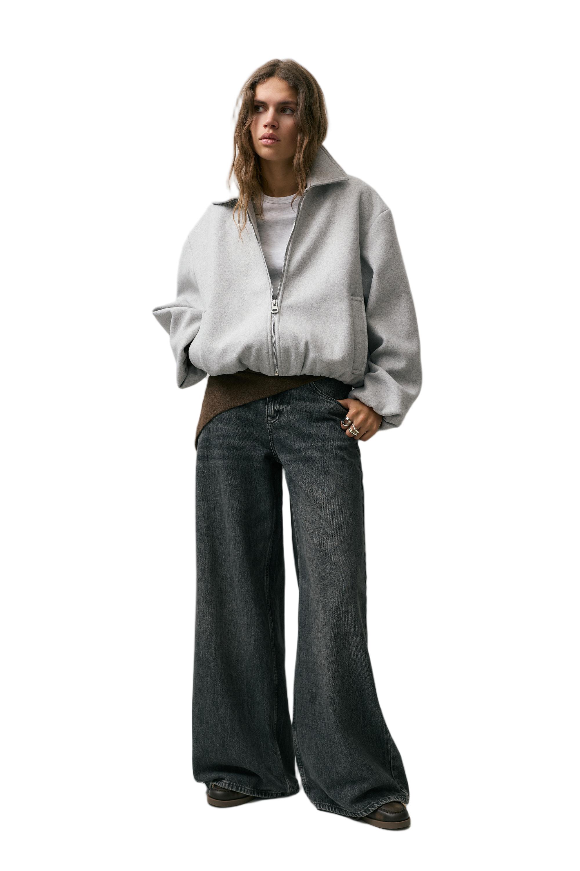 Yumuşak kumaş balon ceket - Görsel 58