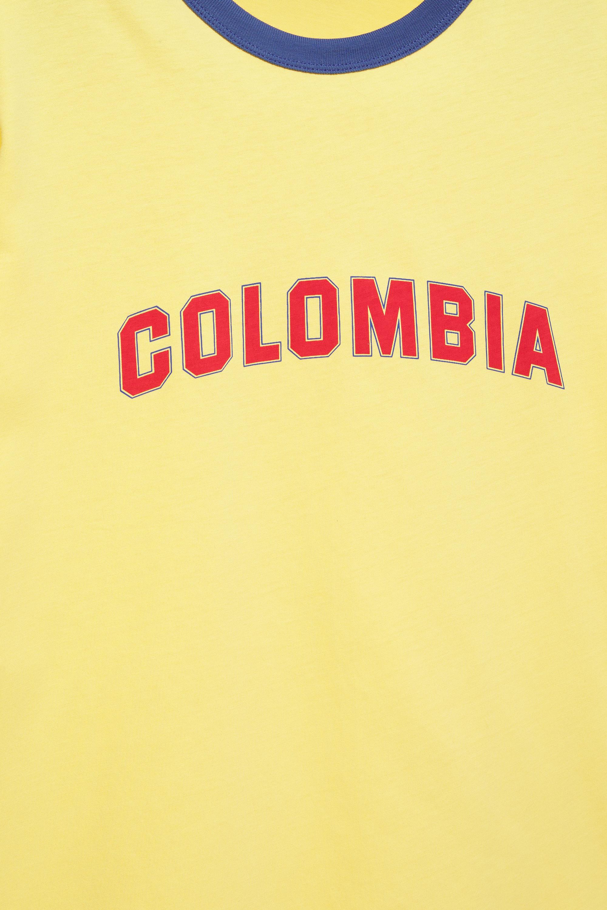 Colombia T-shirt — Yellow
