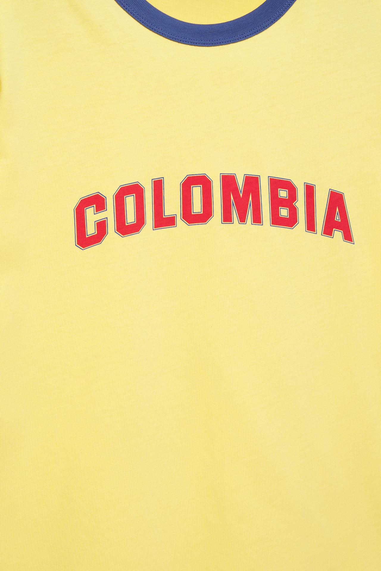 Colombia T-shirt — Yellow