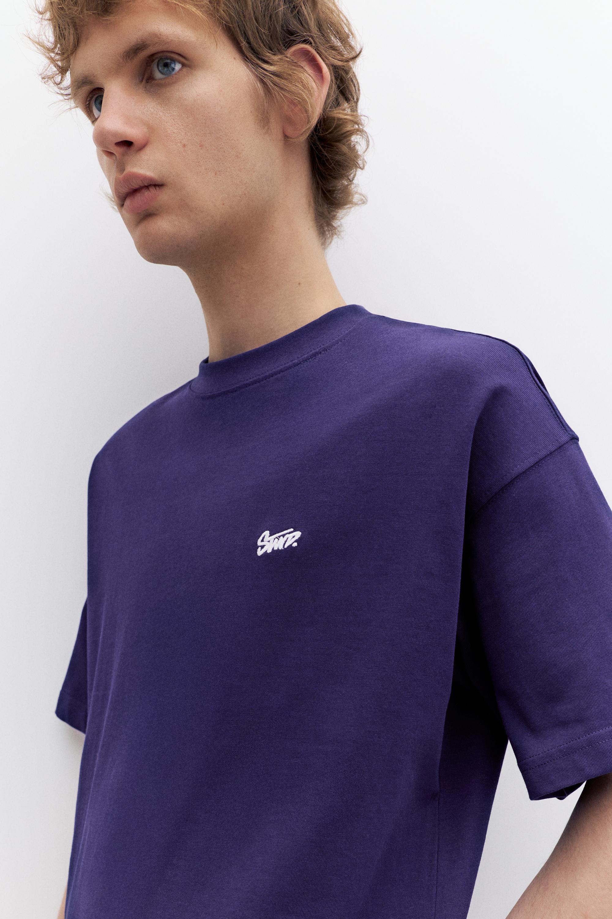 STWD logolu boxy tişört - Görsel 16