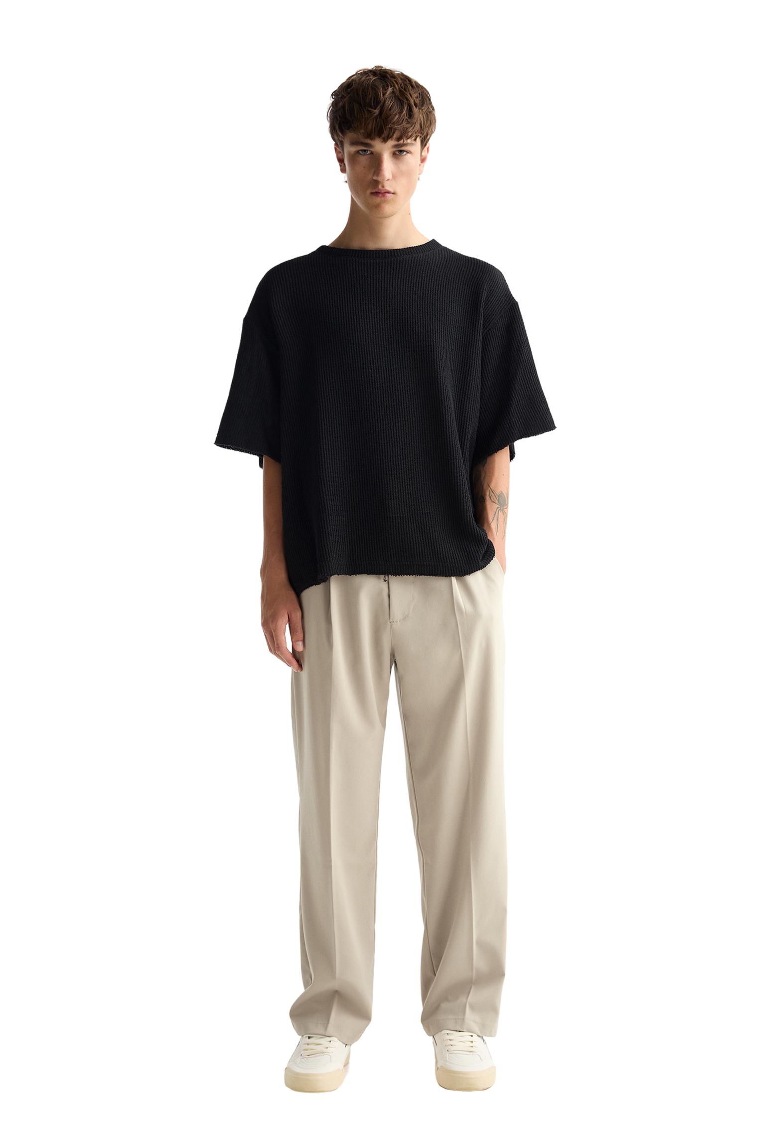 Tailored fit geniş paça pantolon - Görsel 38