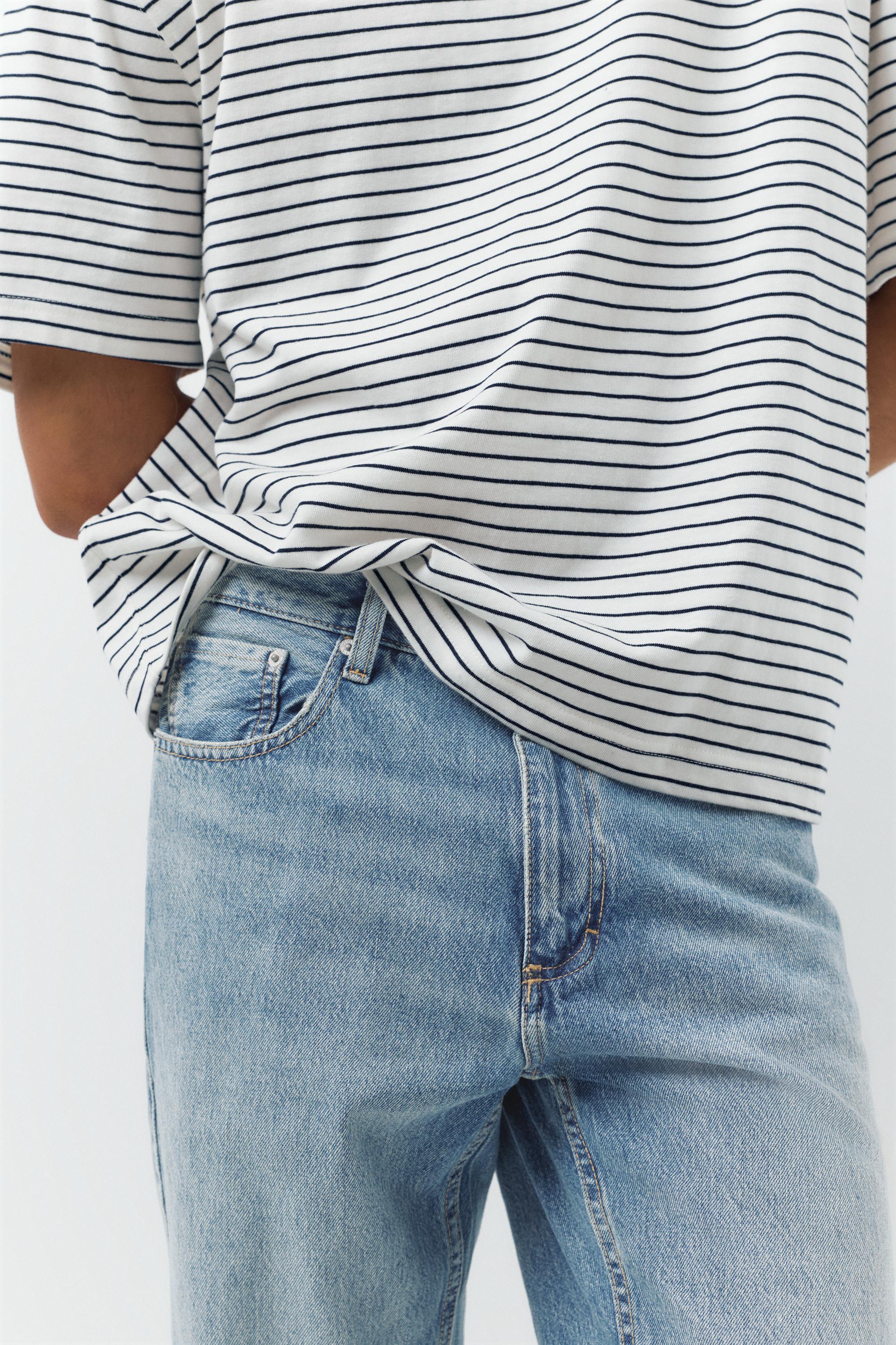 Straight-leg jeans — Medium blue