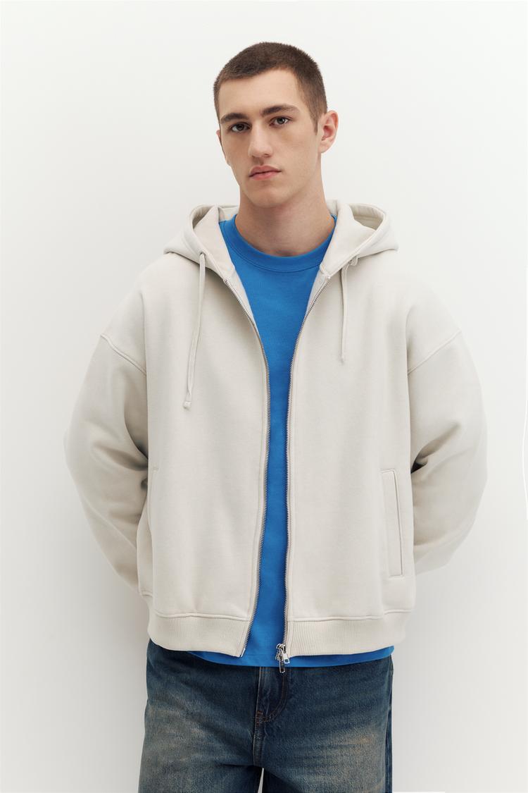 Zip-up hoodie — Ash
