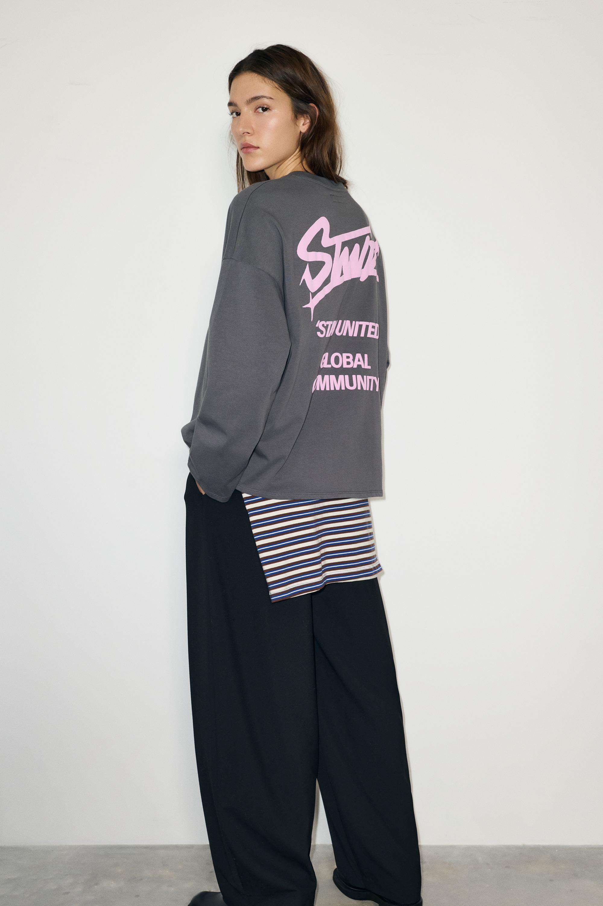 STWD graphic T-shirt — Anthracite grey