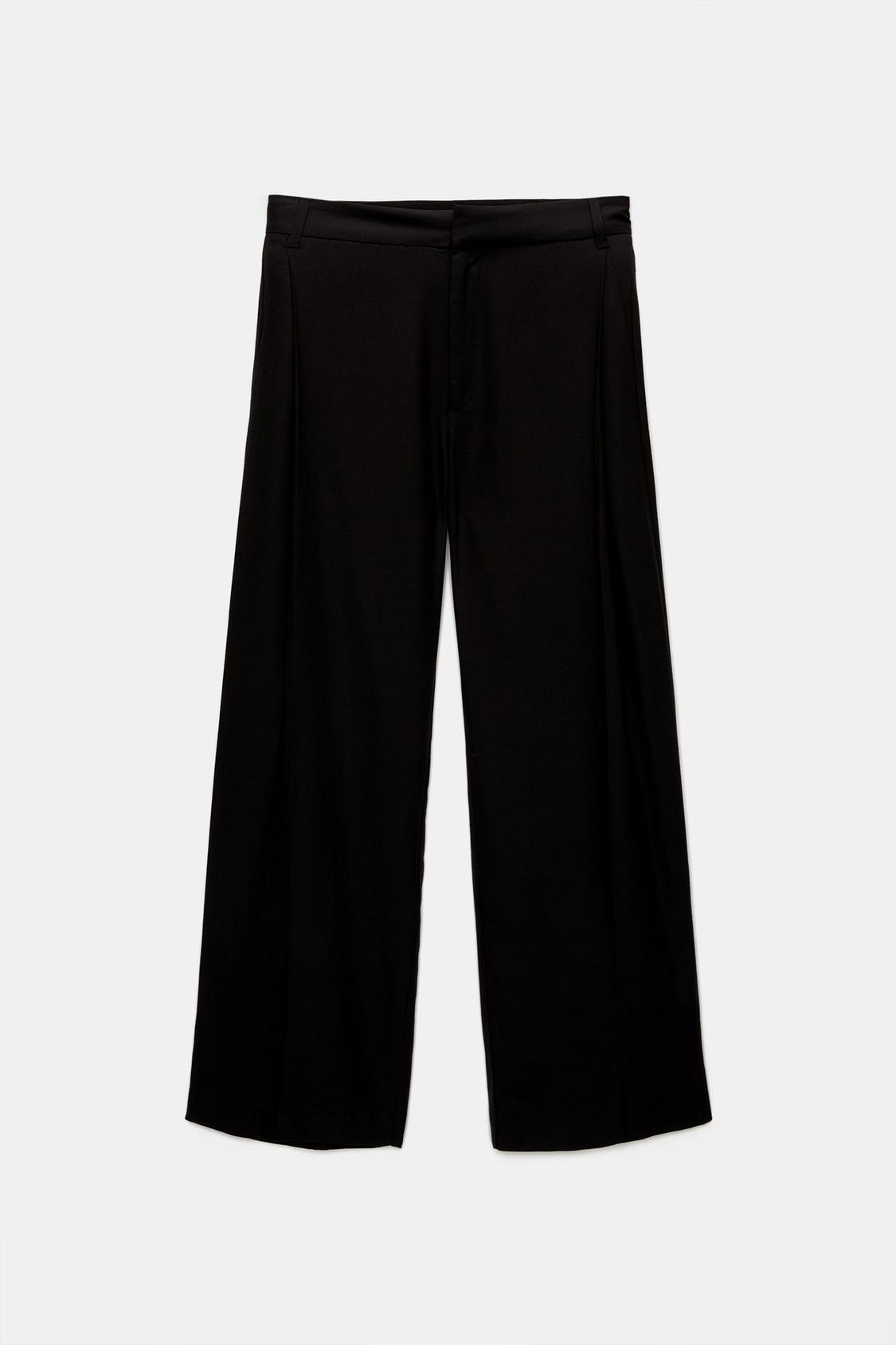 Stoffhose mit seitlicher Bundfalte - PULL&BEAR