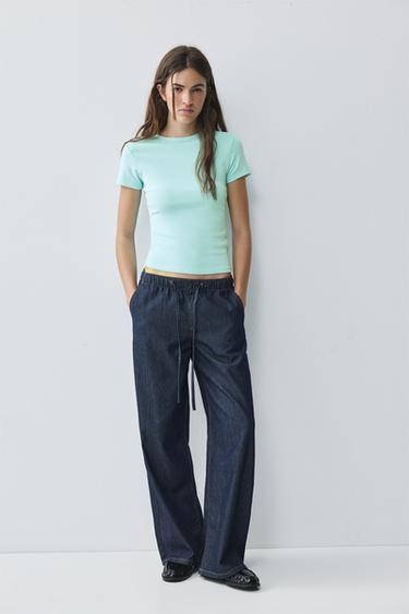Fitted short sleeve T-shirt — Sky blue 4