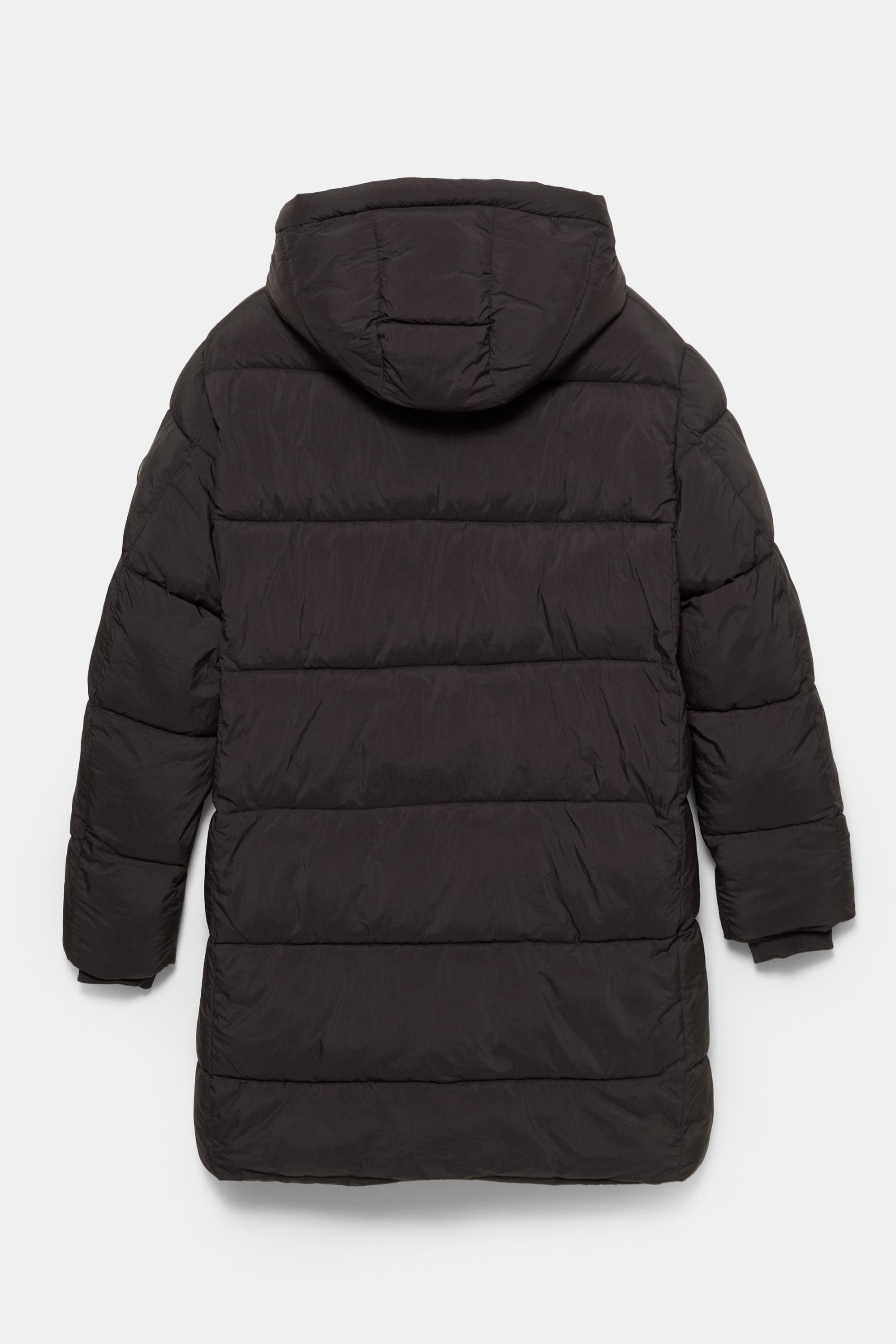 Uzun şişme ceket - Görsel 7