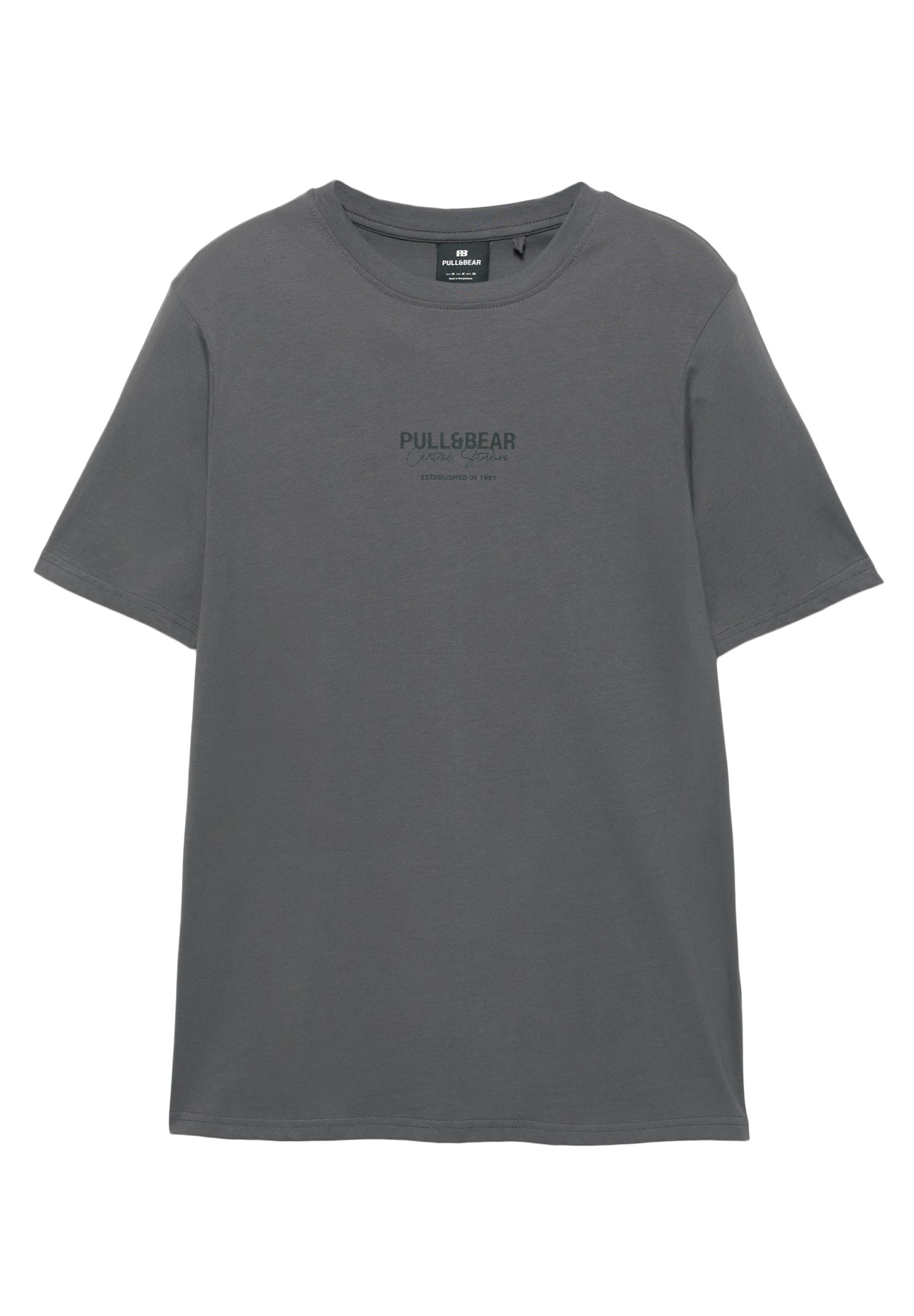 Embroidered logo T-shirt — Grey