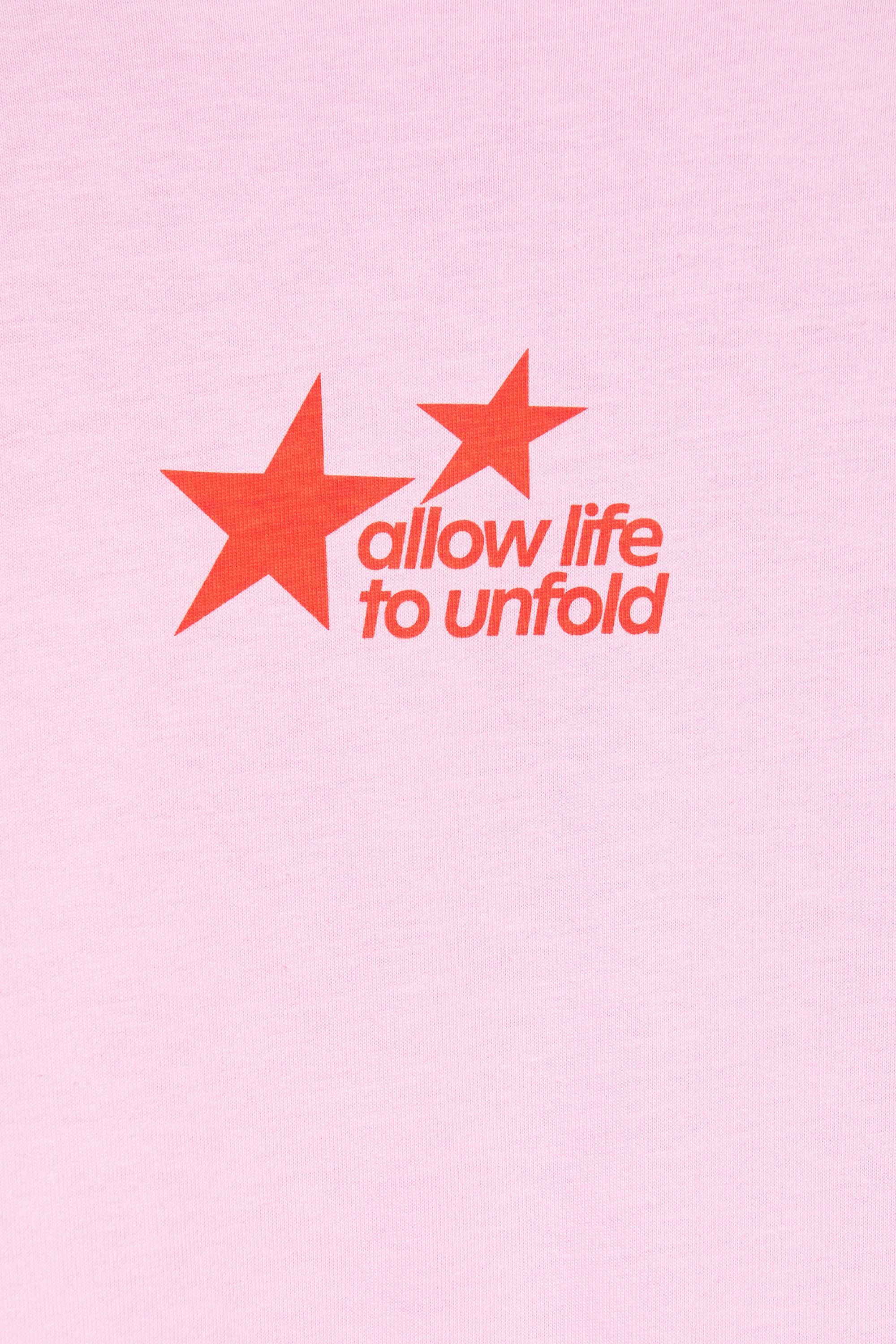 Oversize star graphic T-shirt — Pink