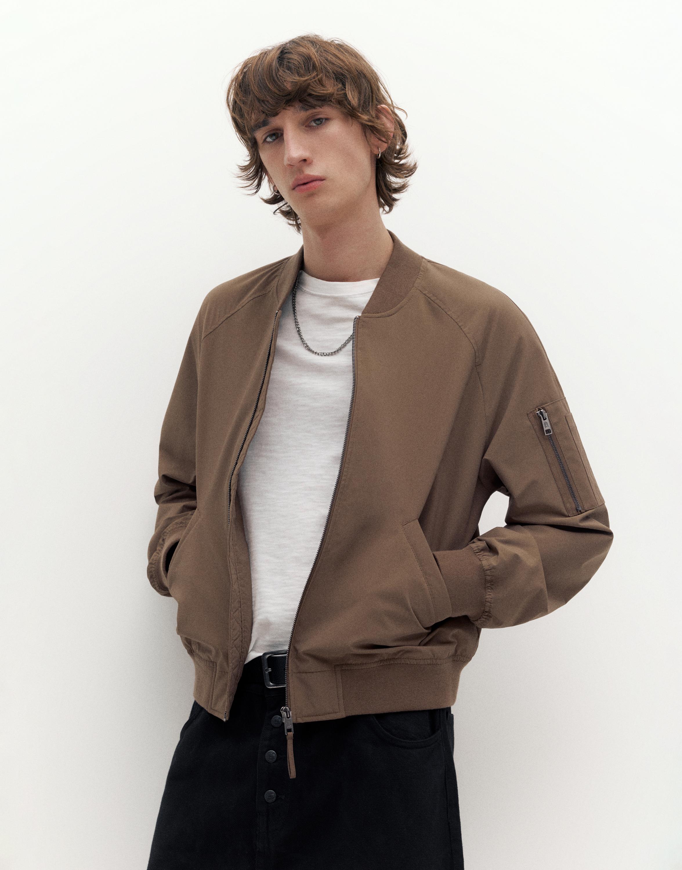 Lightweight bomber jacket — Brown