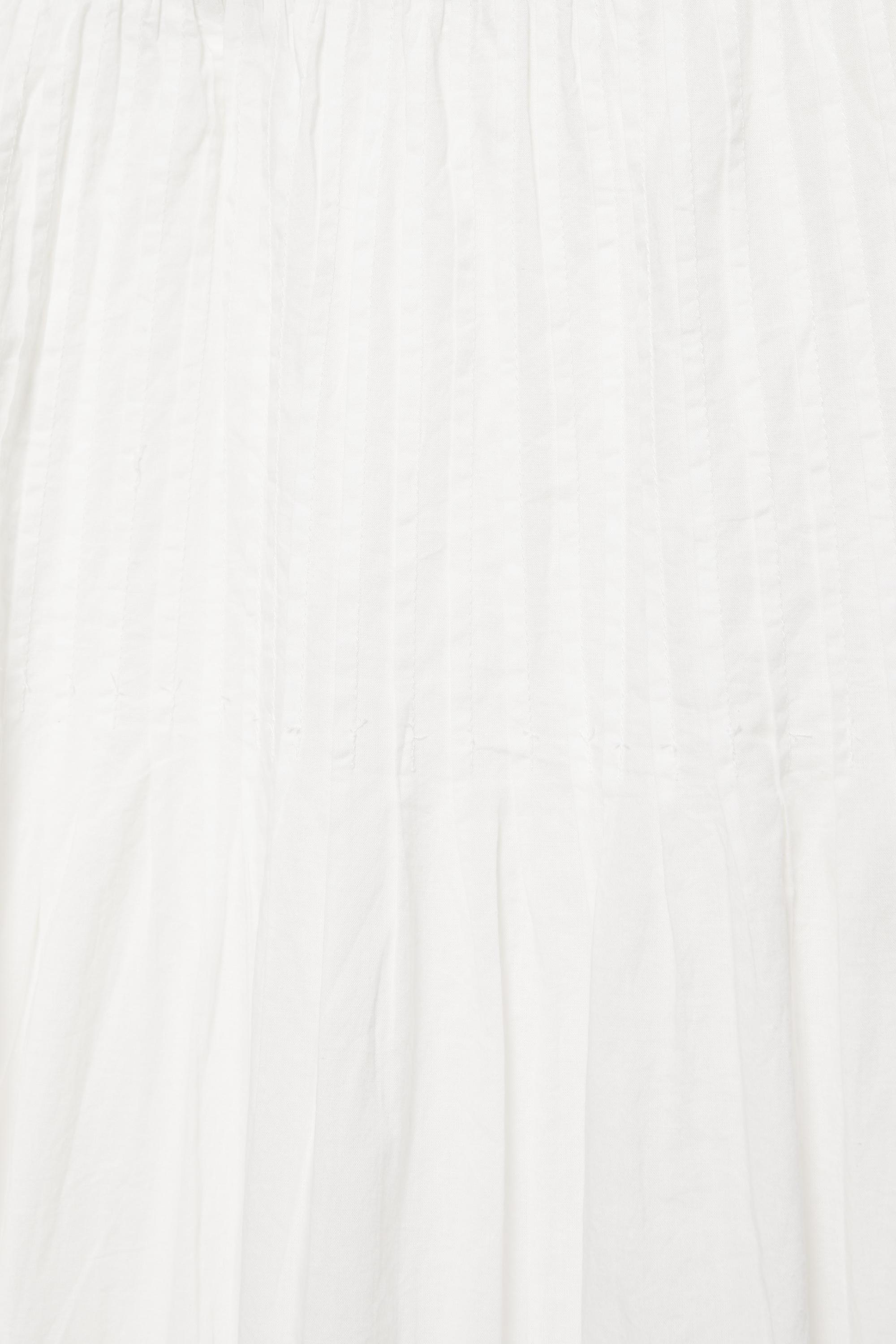 White tiered long skirt — White