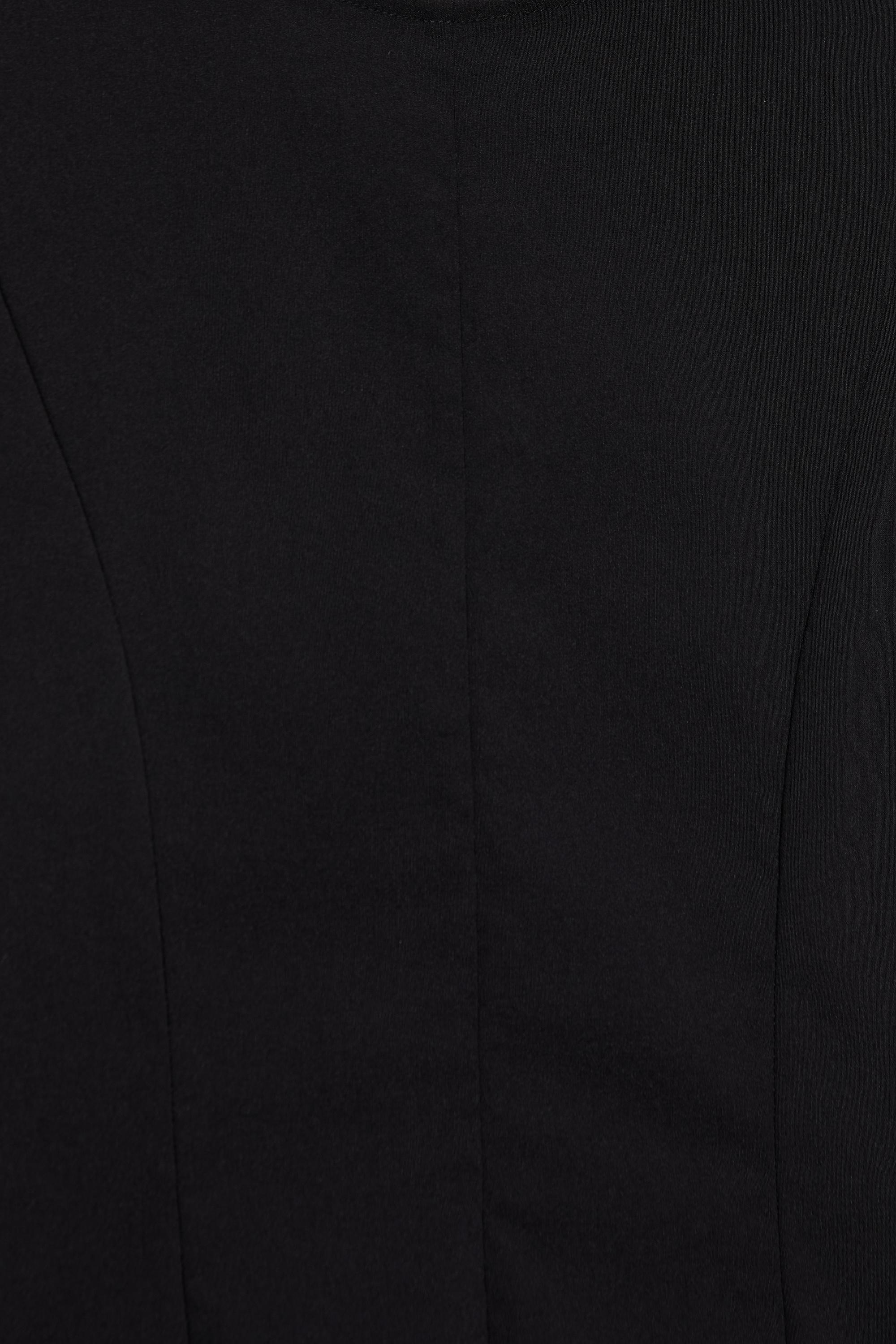 Peplum top — Black