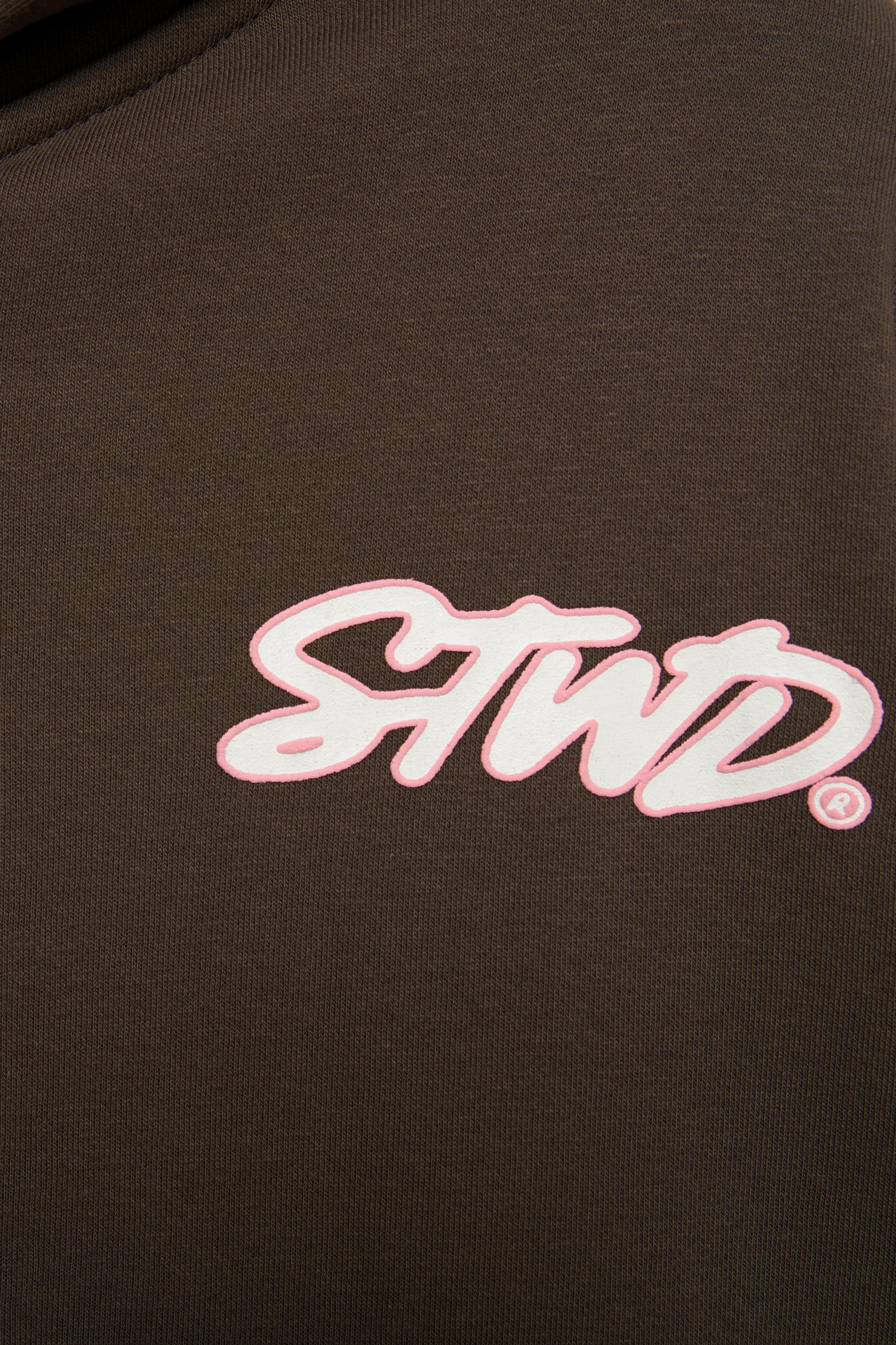 STWD Madrid fermuarlı kapüşonlu sweatshirt - Görsel 5