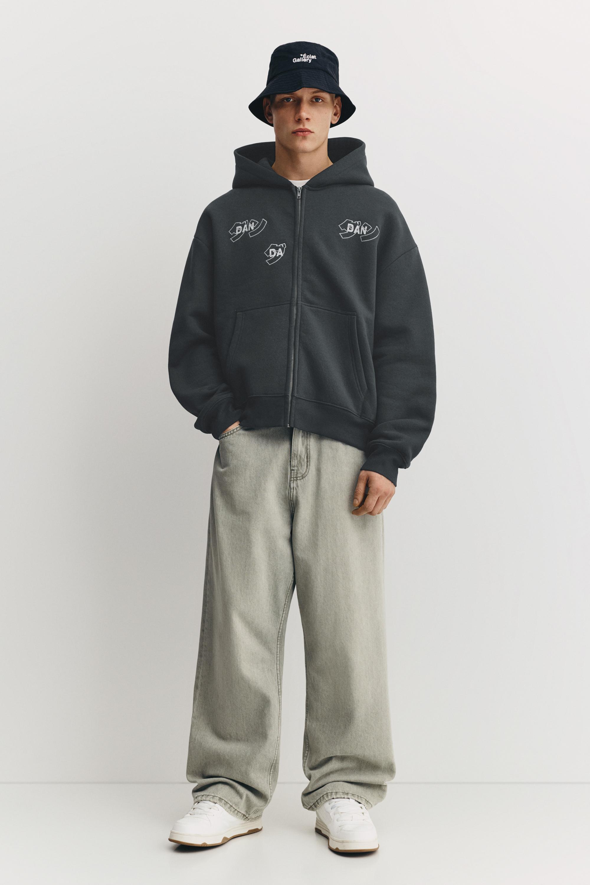 Dan Da Dan fermuarlı kapüşonlu sweatshirt - Görsel 5