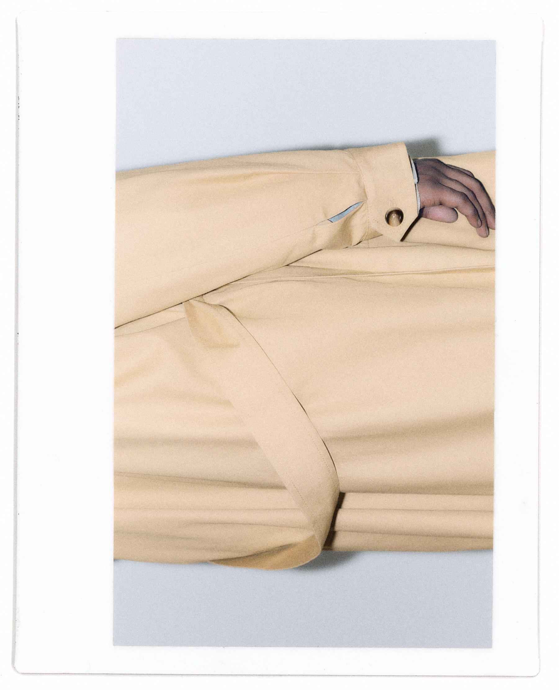 Long belted trench coat — Sand