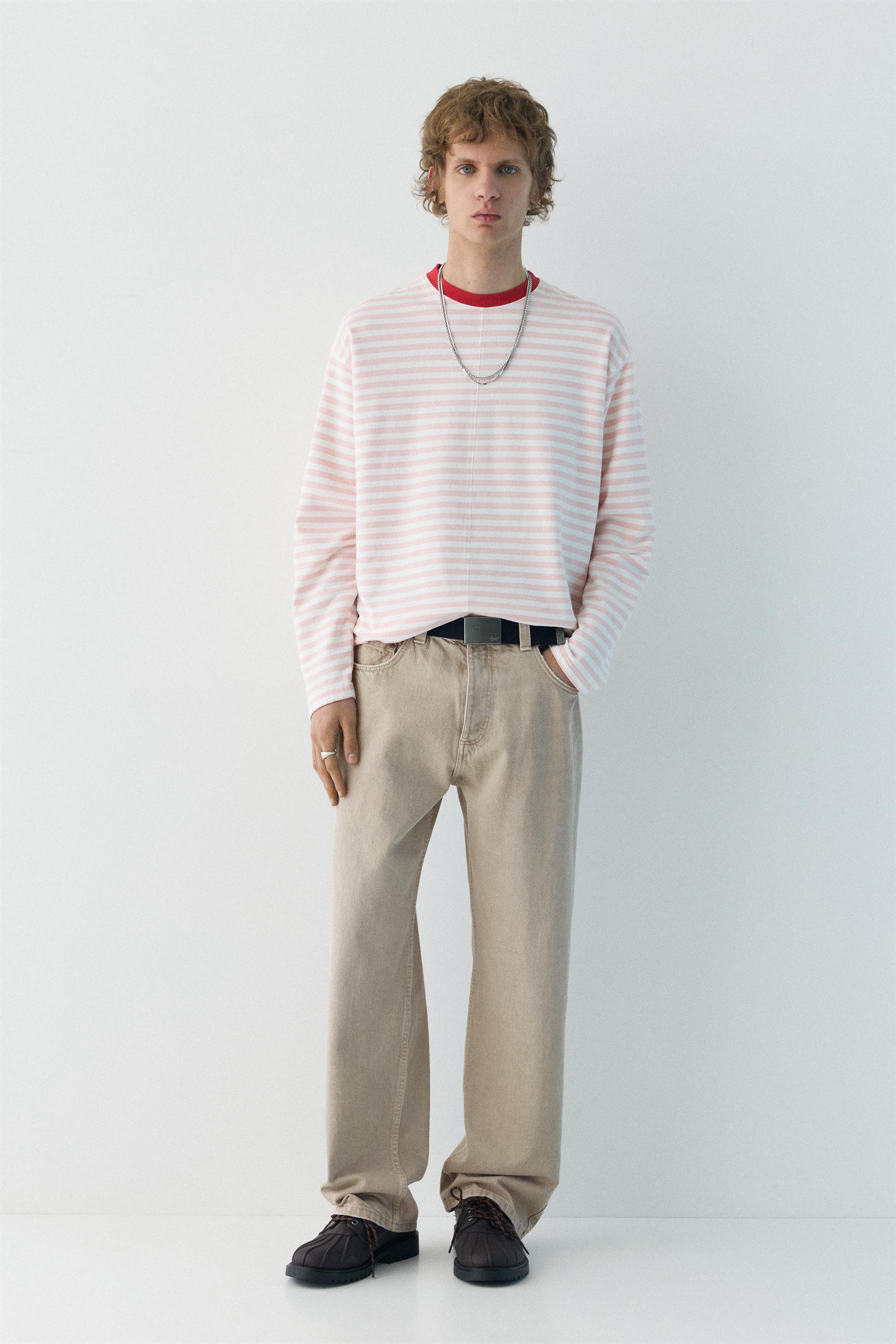 Regular straight-leg jeans — Pale grey