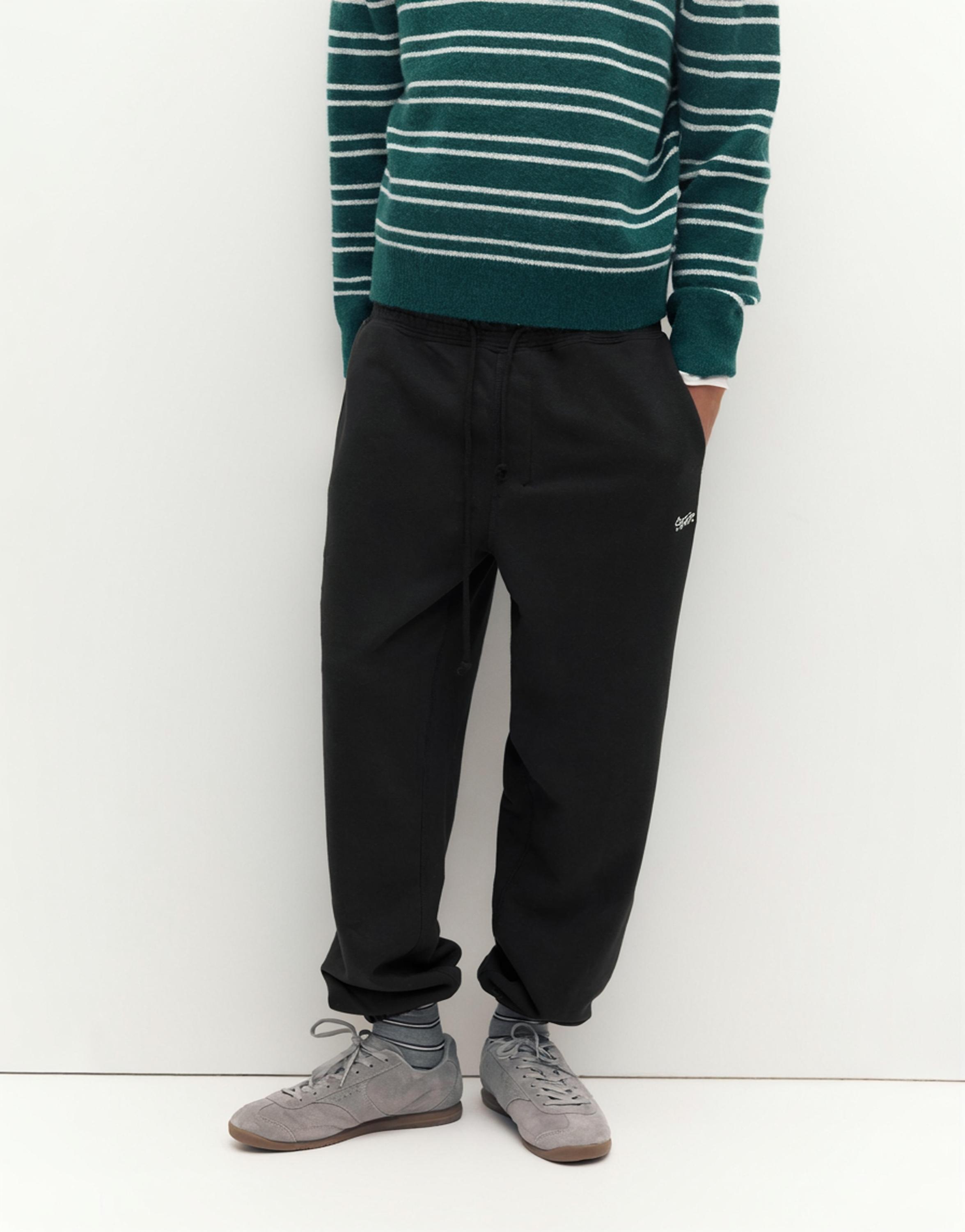 STWD tracksuit bottoms — Black