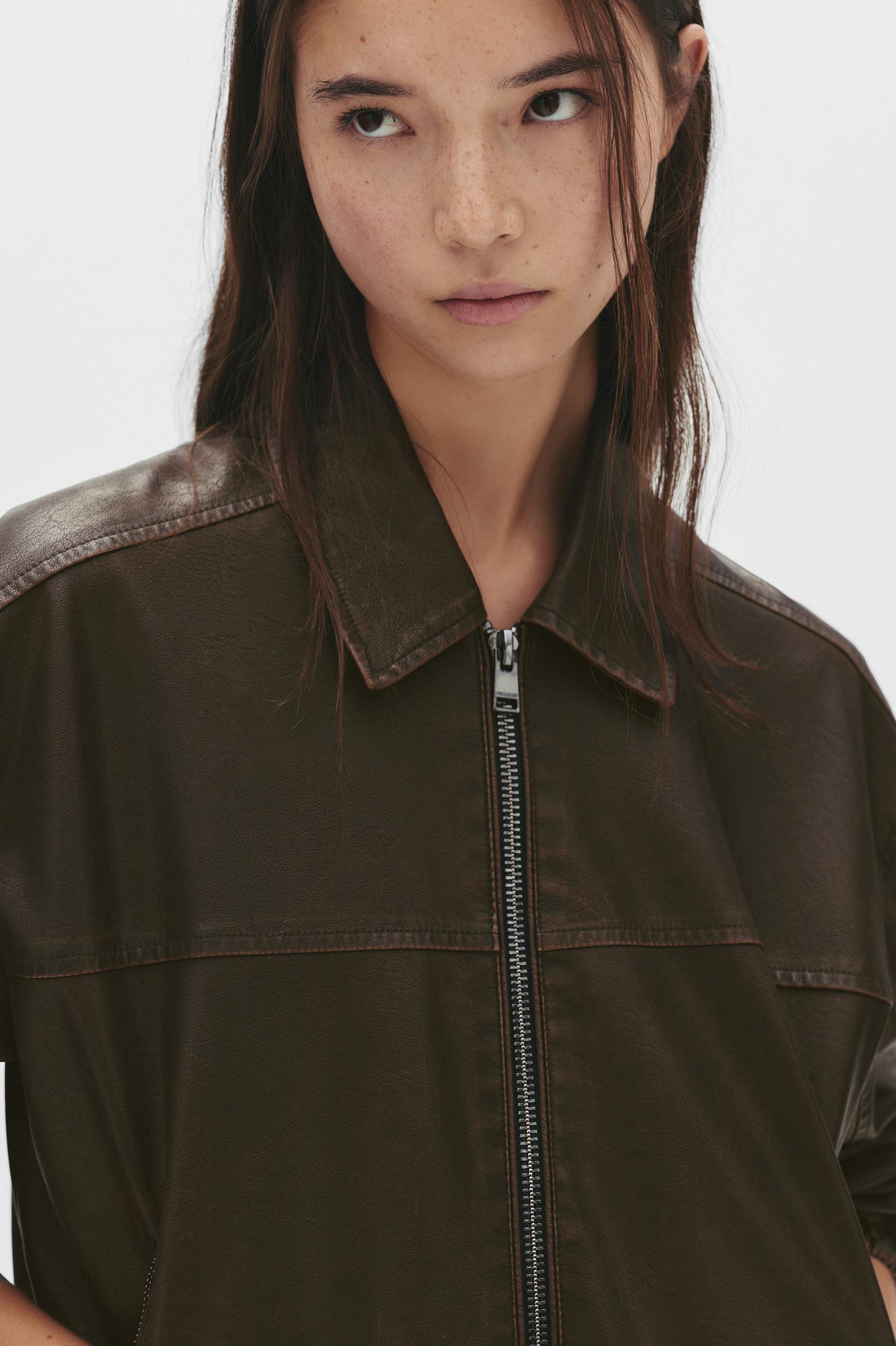 Suni Deri Baba Kesim Ceket - Görsel 107