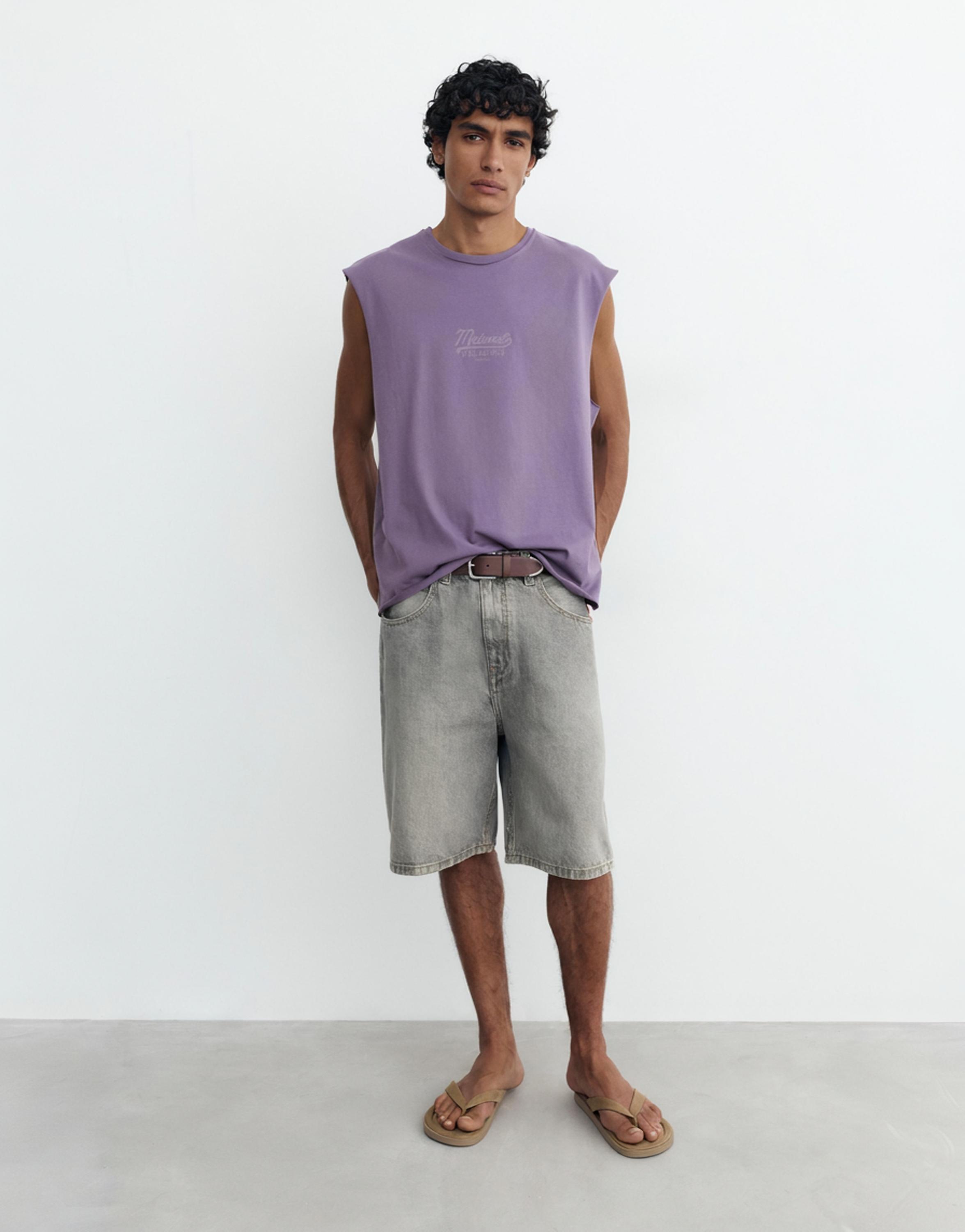 Midwest graphic tank top — Mulberry
