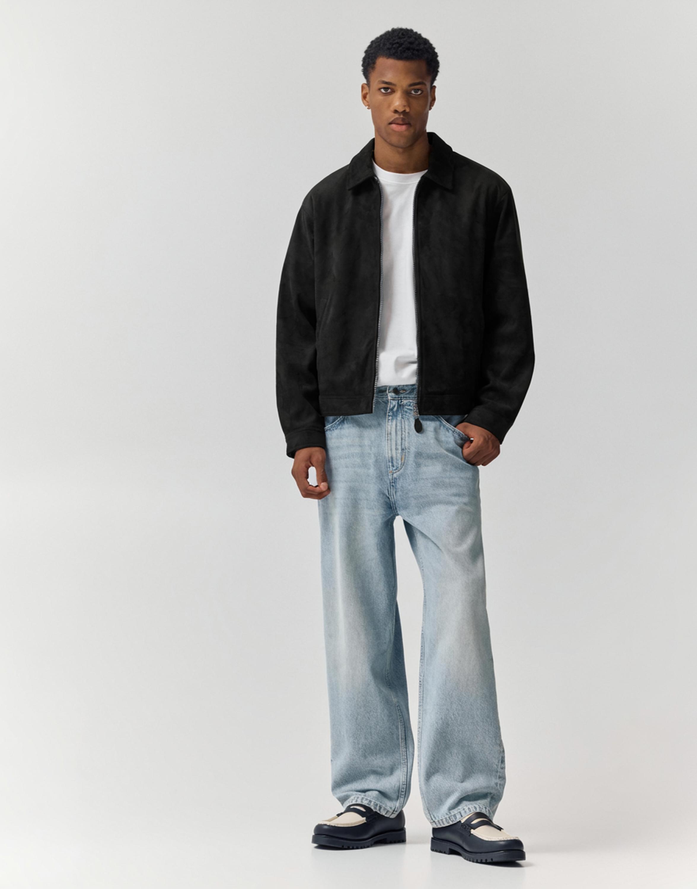 Suni süet ceket - Görsel 24