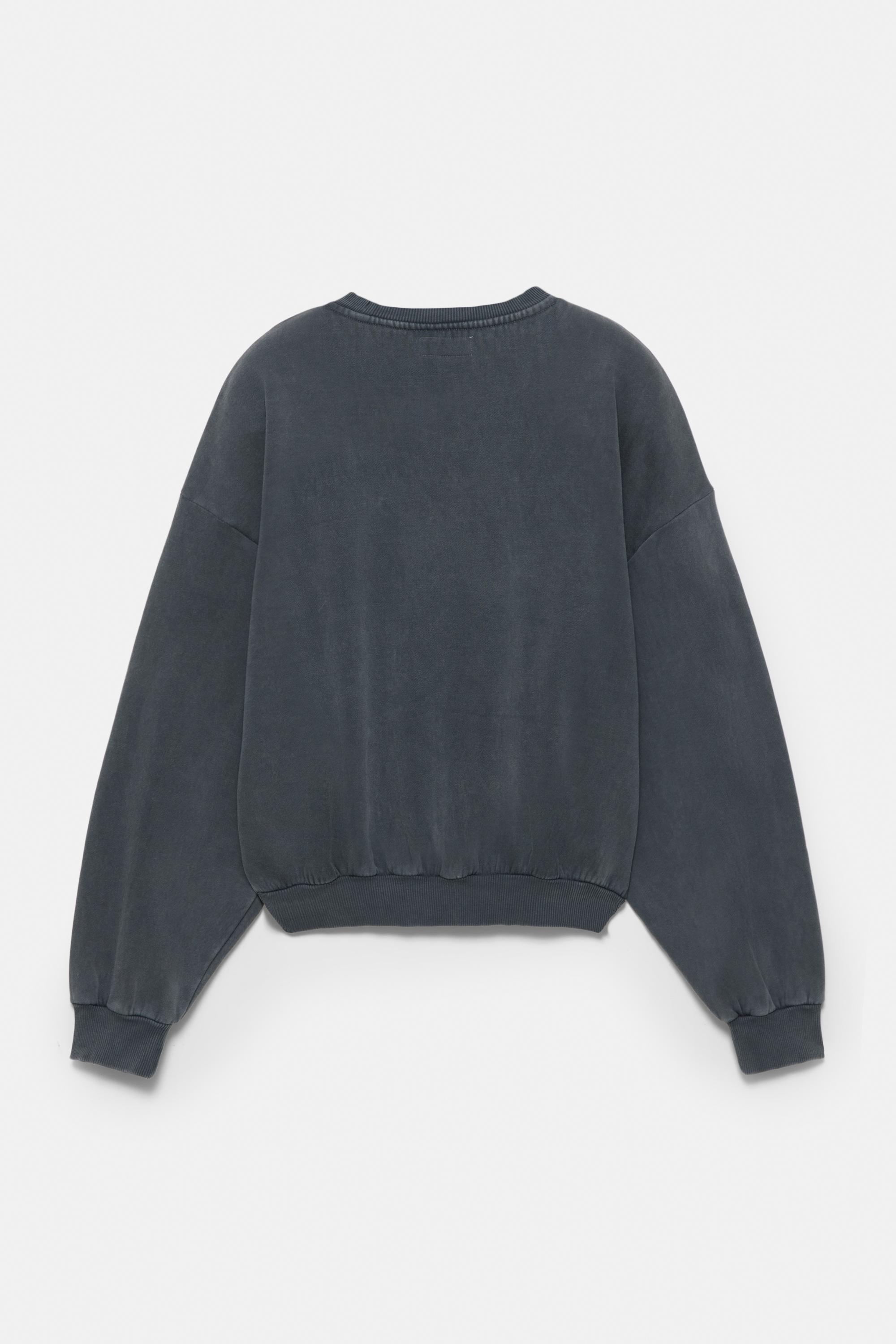 London 29 graphic sweatshirt — Faded black