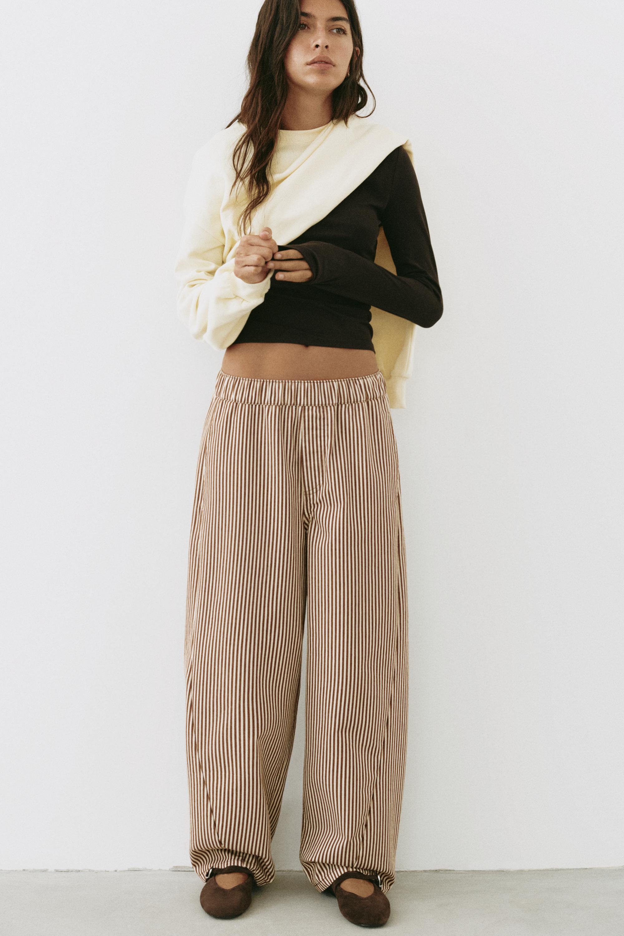 Barrel trousers — Beach sand