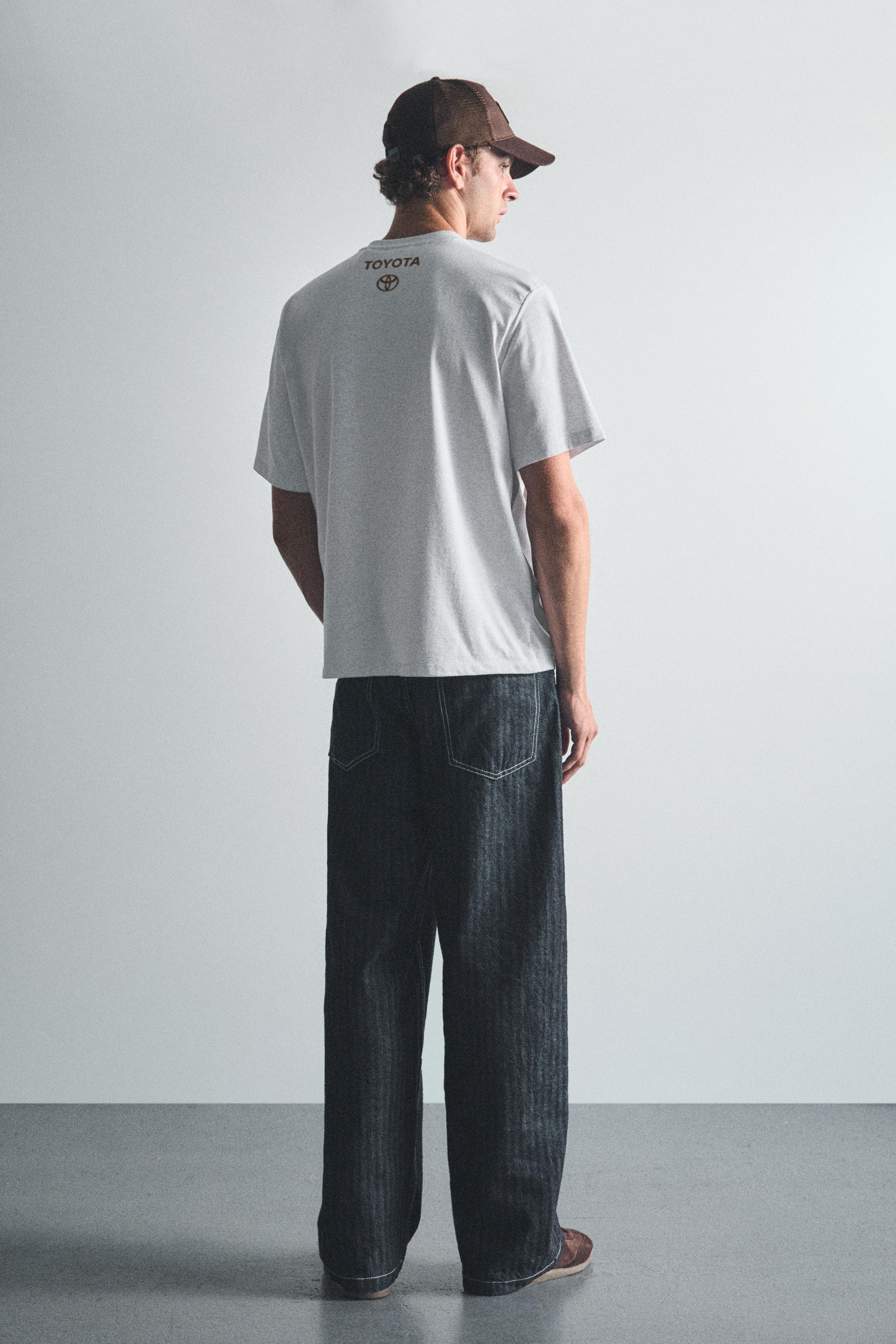Regular fit Toyota logo T-shirt — Grey marl