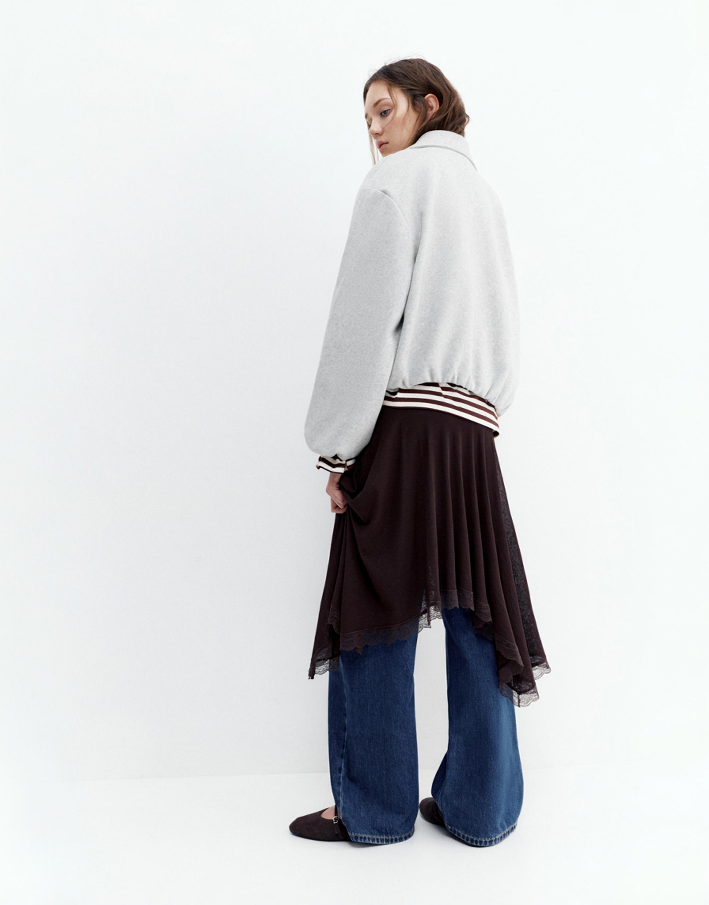 Yumuşak kumaş balon ceket - Görsel 48