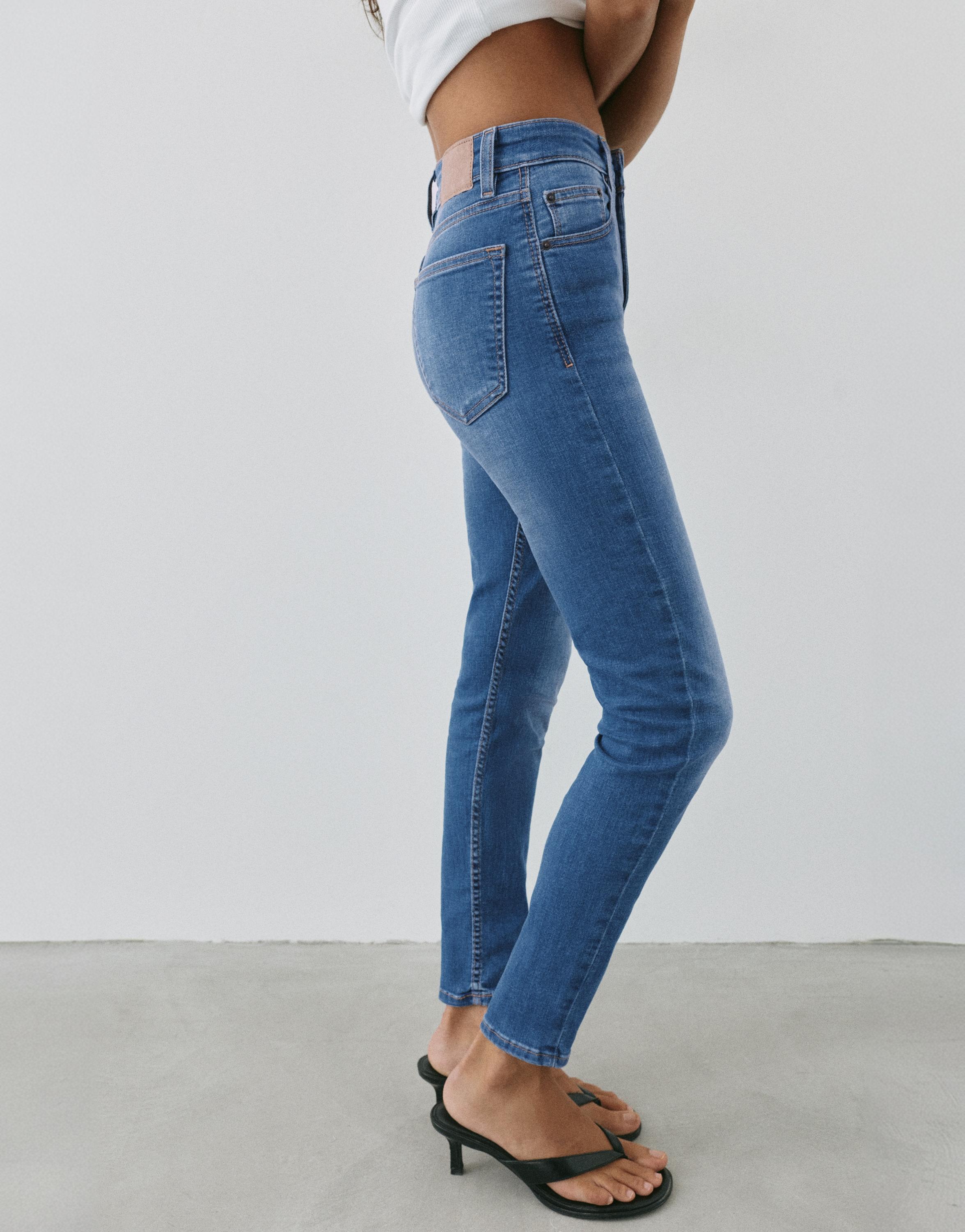 High-waist skinny jeans — Indigo