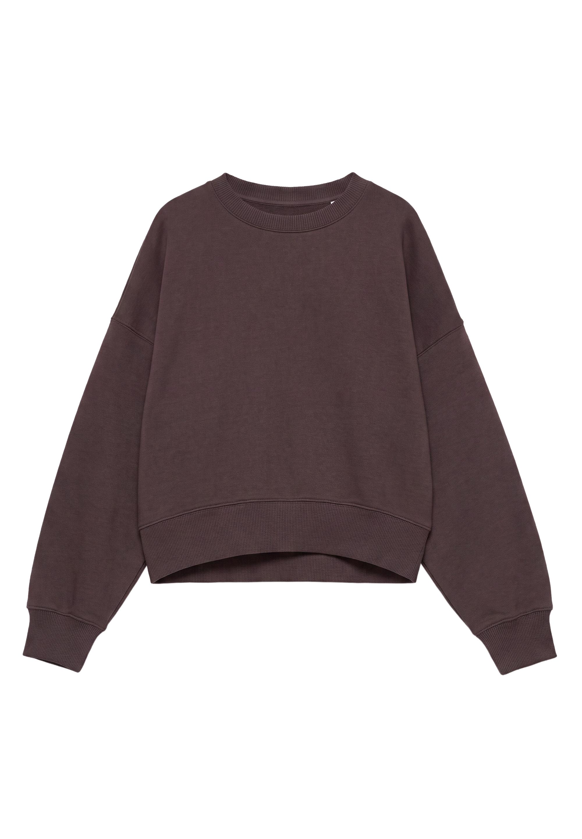 Round neck sweatshirt — Brown
