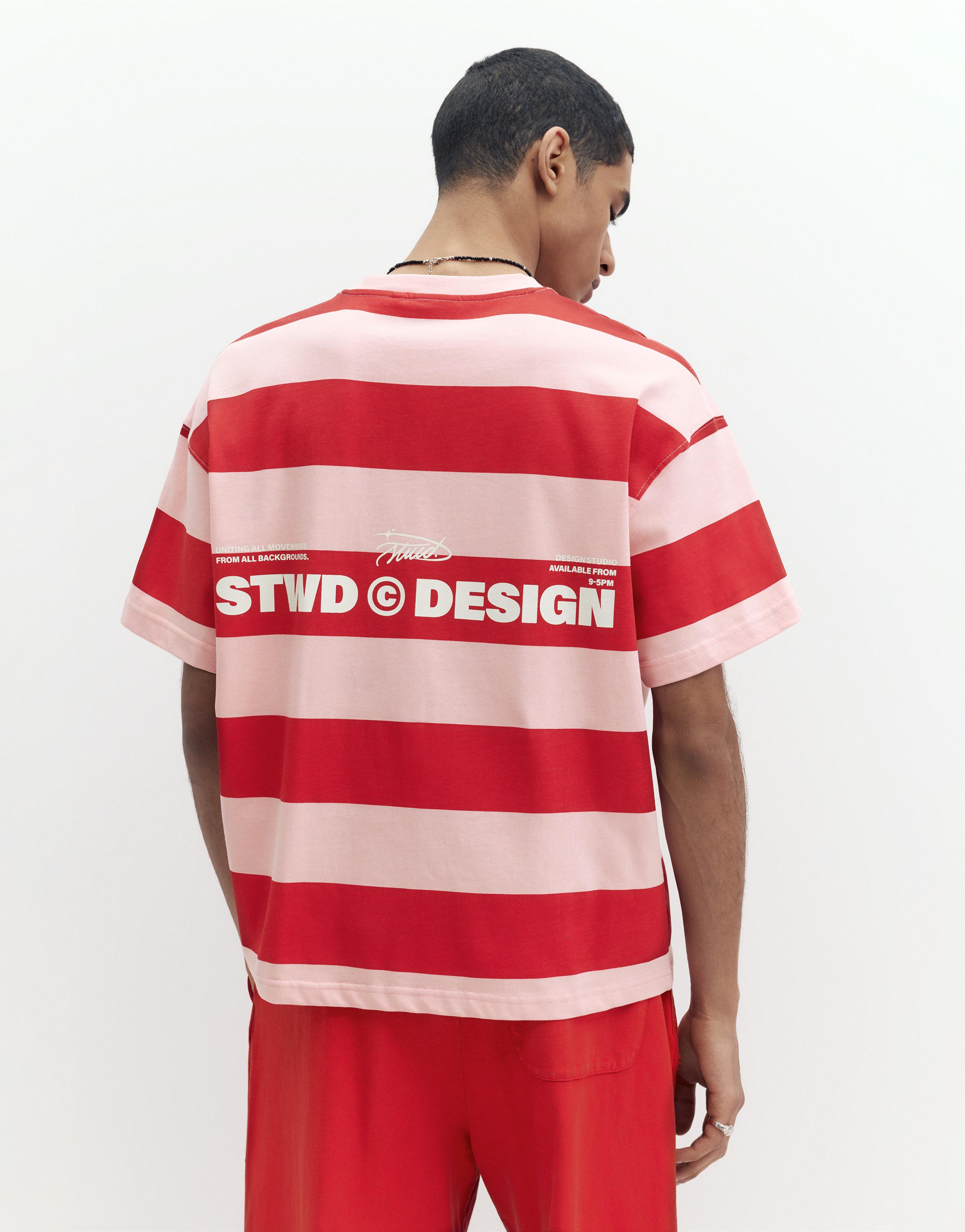 Kısa kollu çizgili tişört - Görsel 11