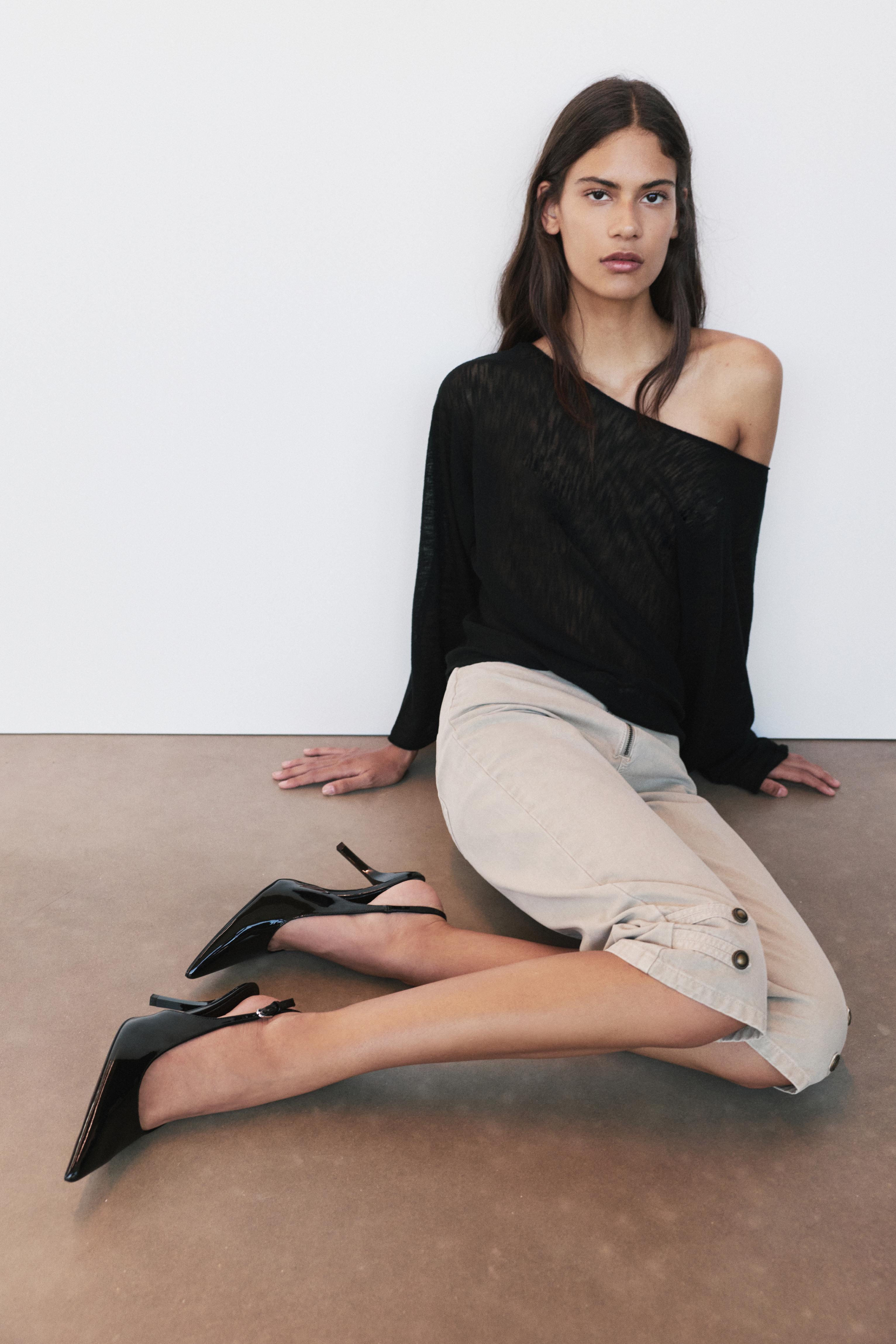 Patent high-heel shoes — Black