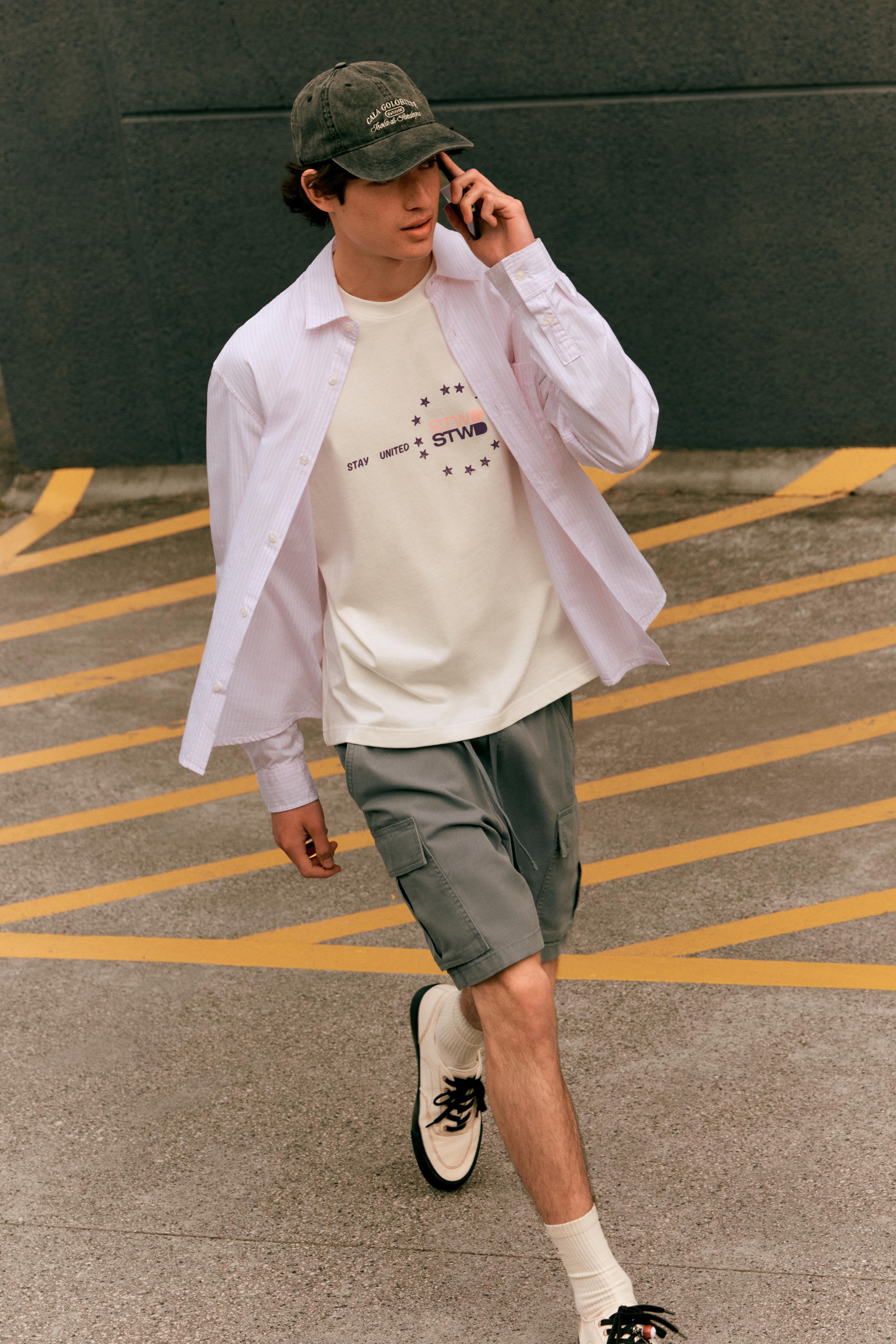Cargo Bermuda shorts — Grey