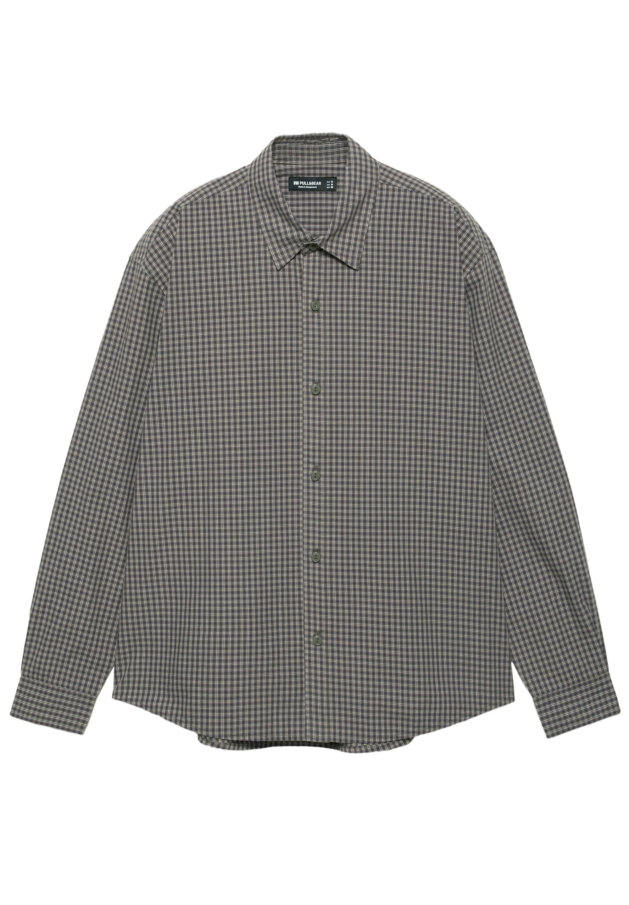 Long sleeve check shirt — Green