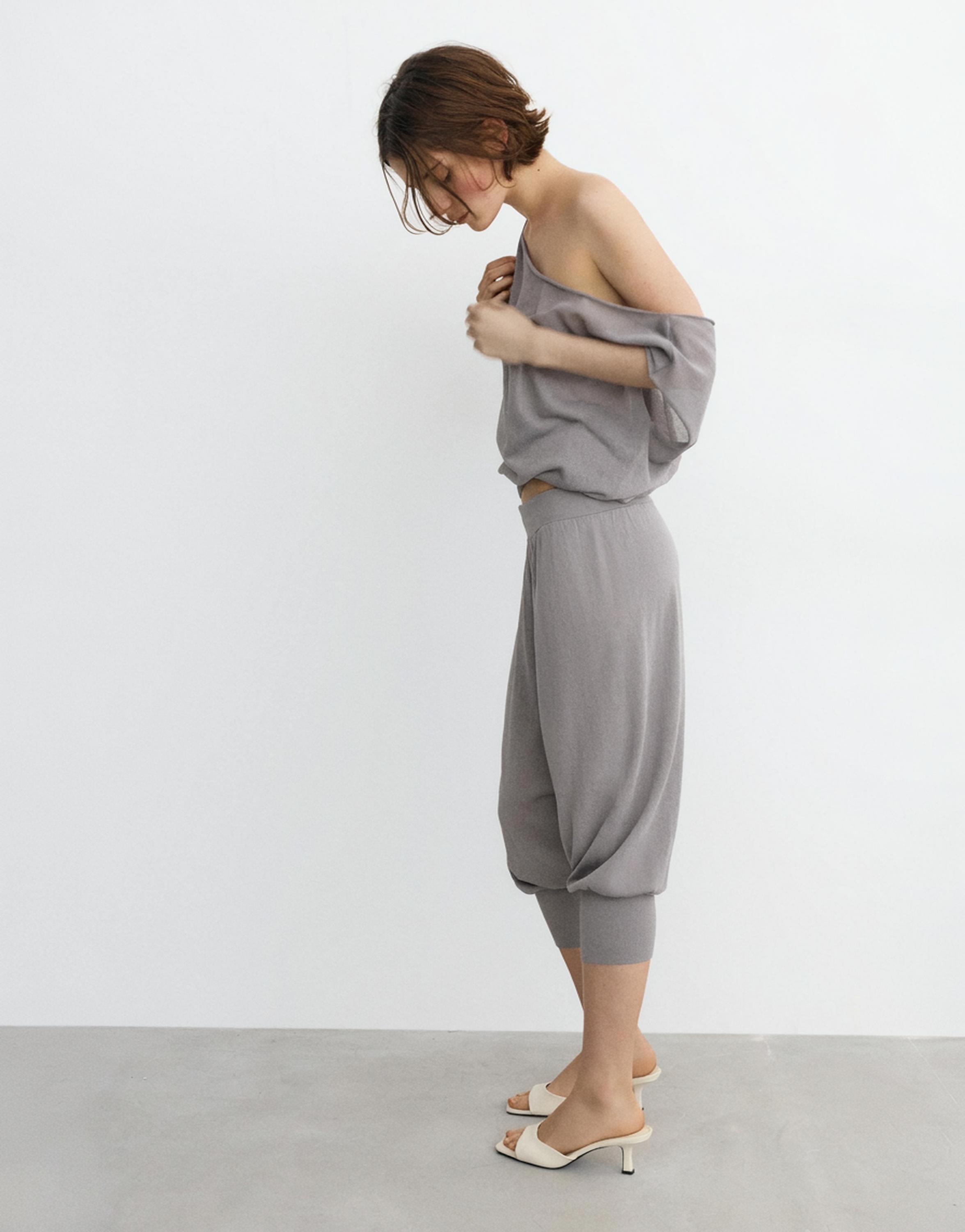 Sarouel trousers — Steel